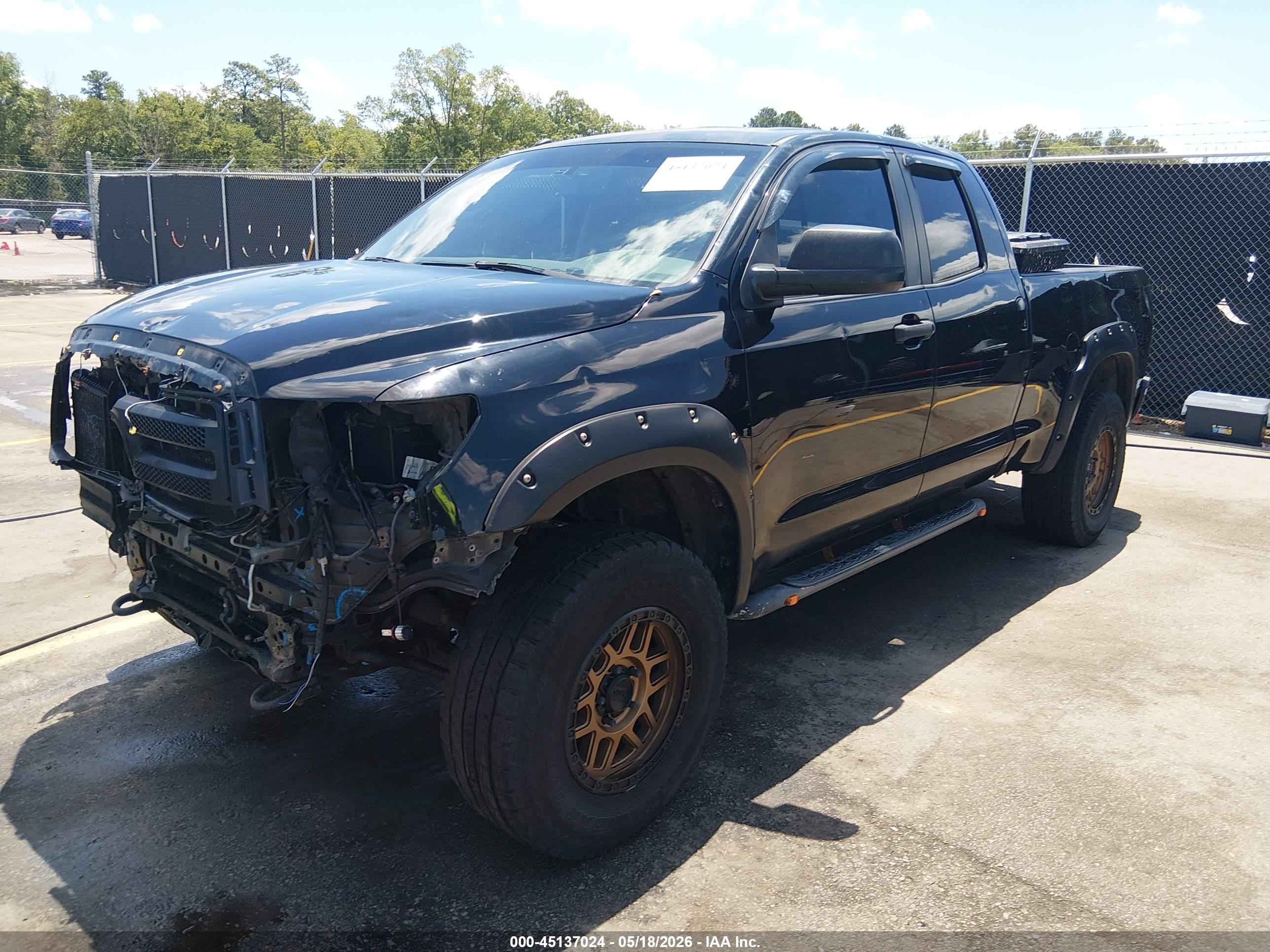 2010 Toyota Tundra Grade 5.7l V8 Black vin: 5TFUY5F18AX099408