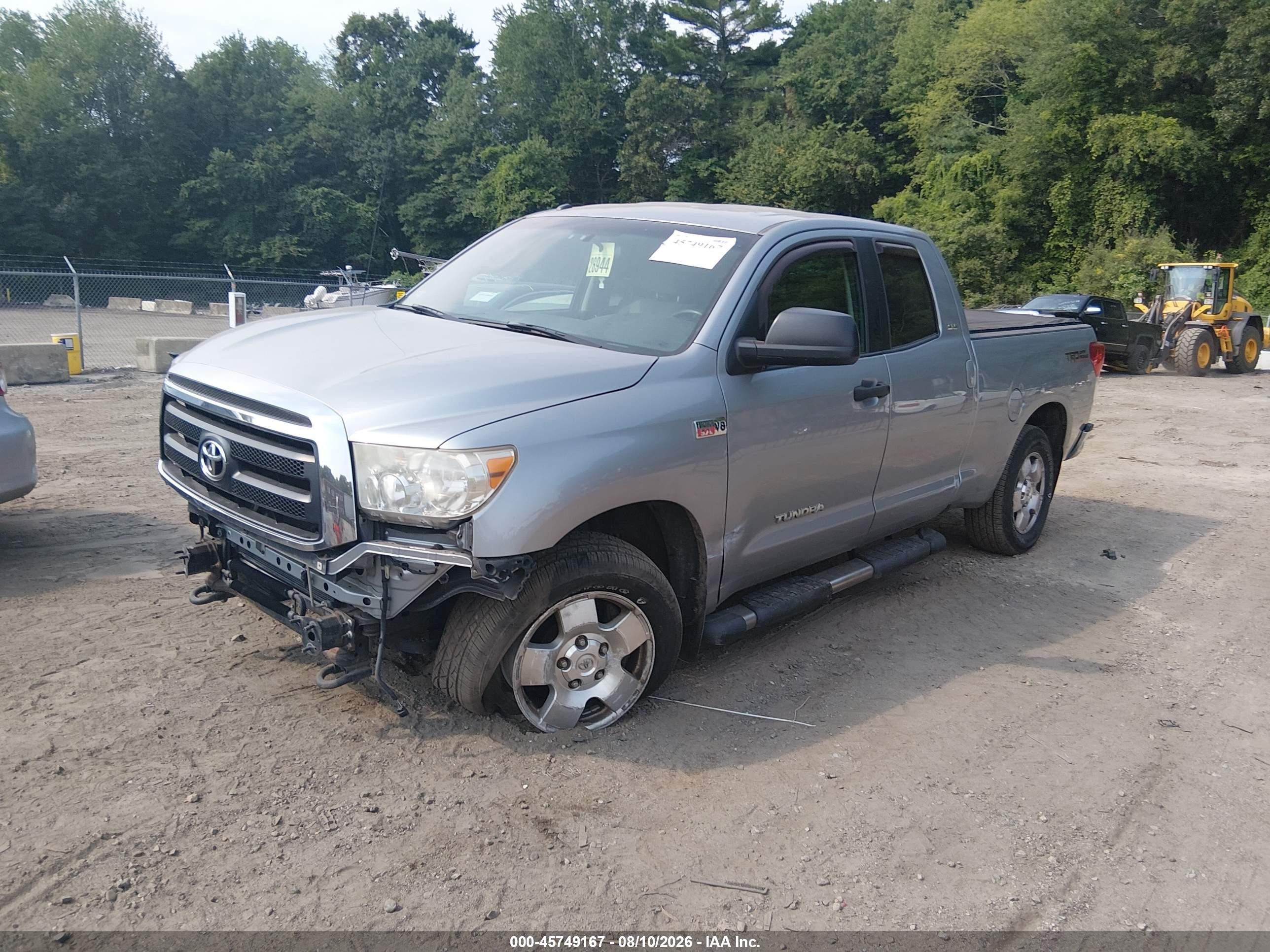 2010 Toyota Tundra Grade 5.7l V8 Silver vin: 5TFUY5F18AX106275