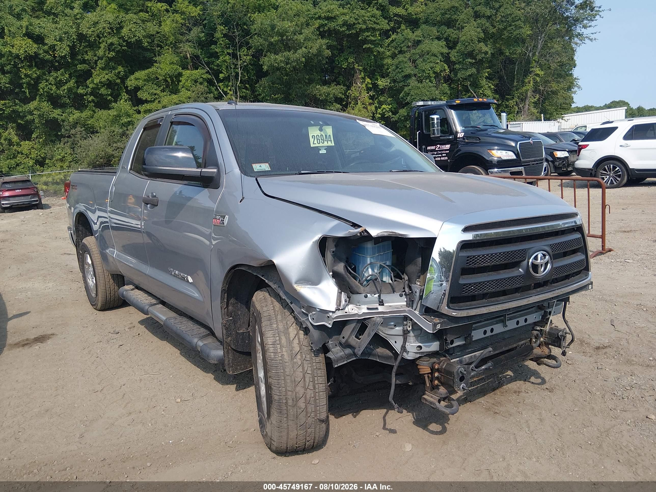 2010 Toyota Tundra Grade 5.7l V8 Silver vin: 5TFUY5F18AX106275