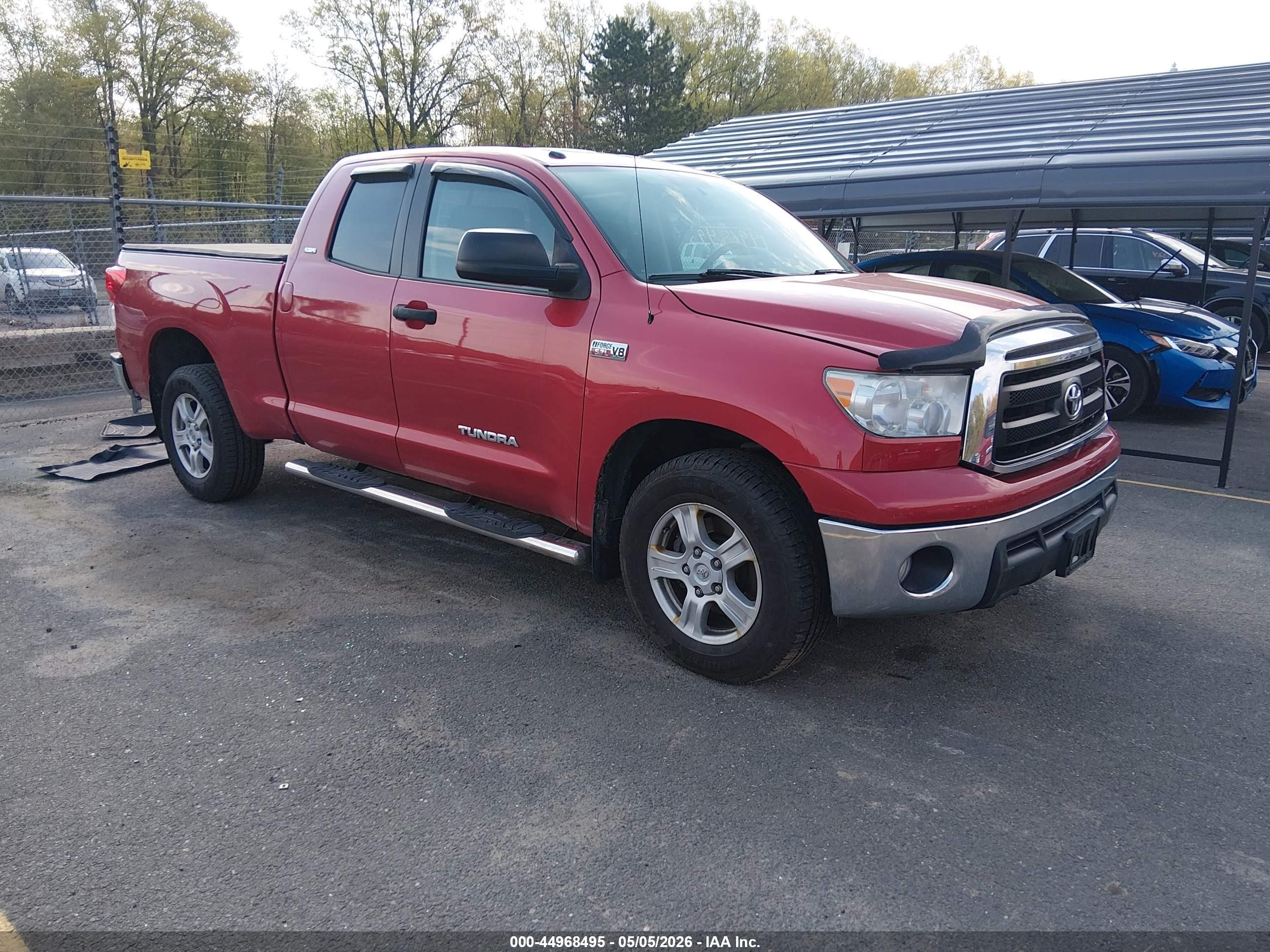2012 Toyota Tundra Grade 5.7l V8 Red vin: 5TFUY5F18CX259774