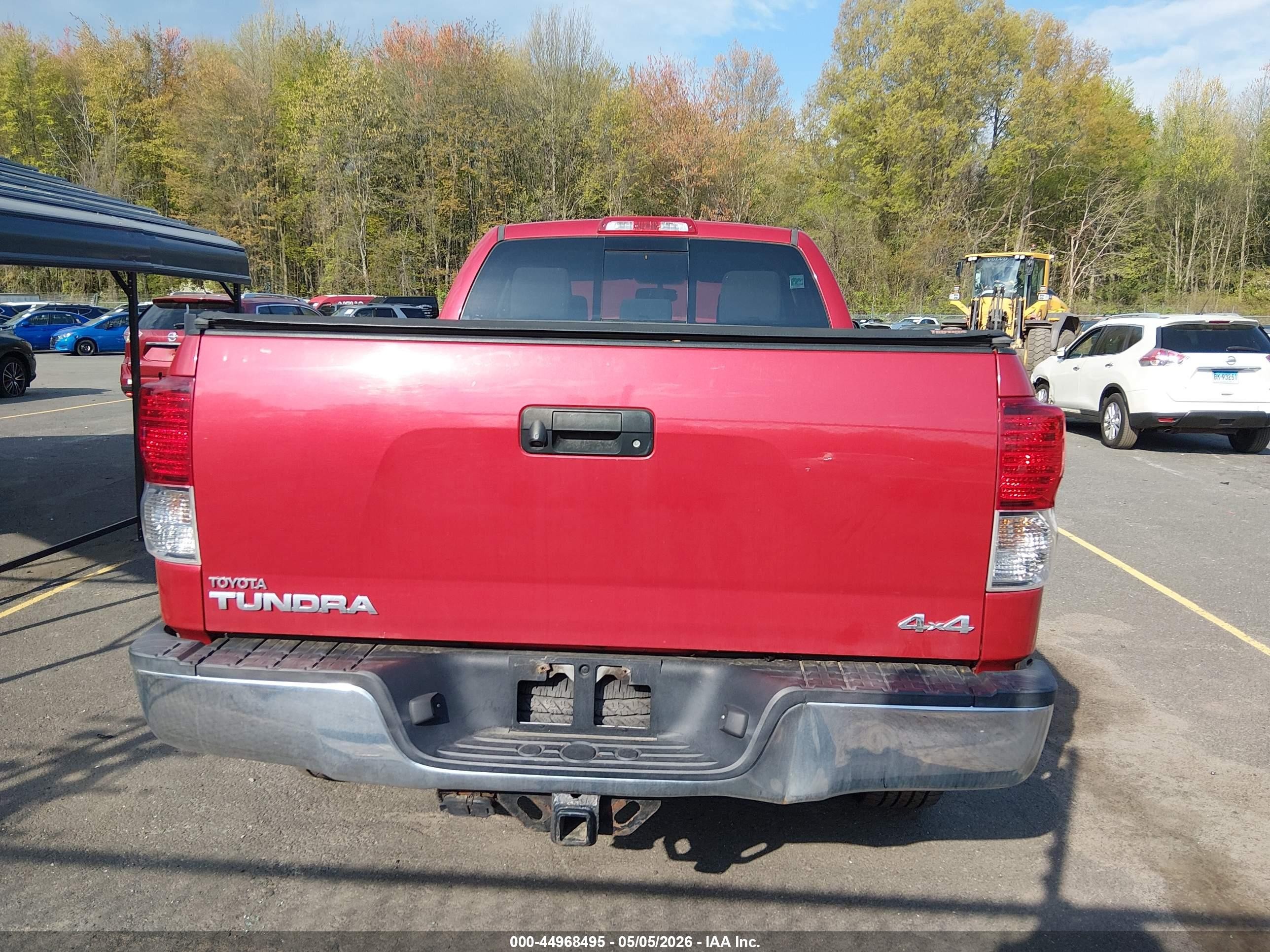 2012 Toyota Tundra Grade 5.7l V8 Red vin: 5TFUY5F18CX259774