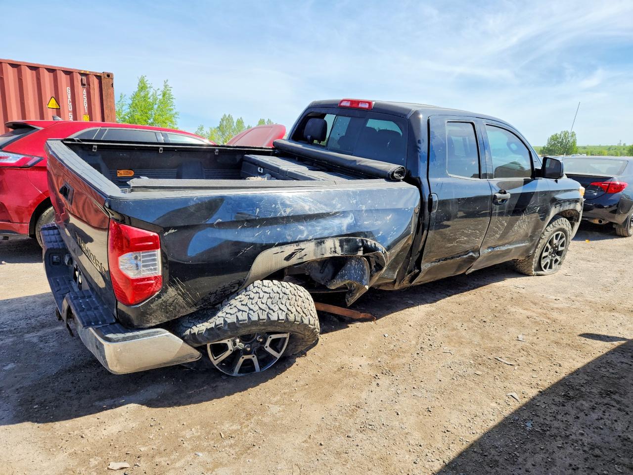 2014 Toyota Tundra Sr Black vin: 5TFUY5F18EX328319