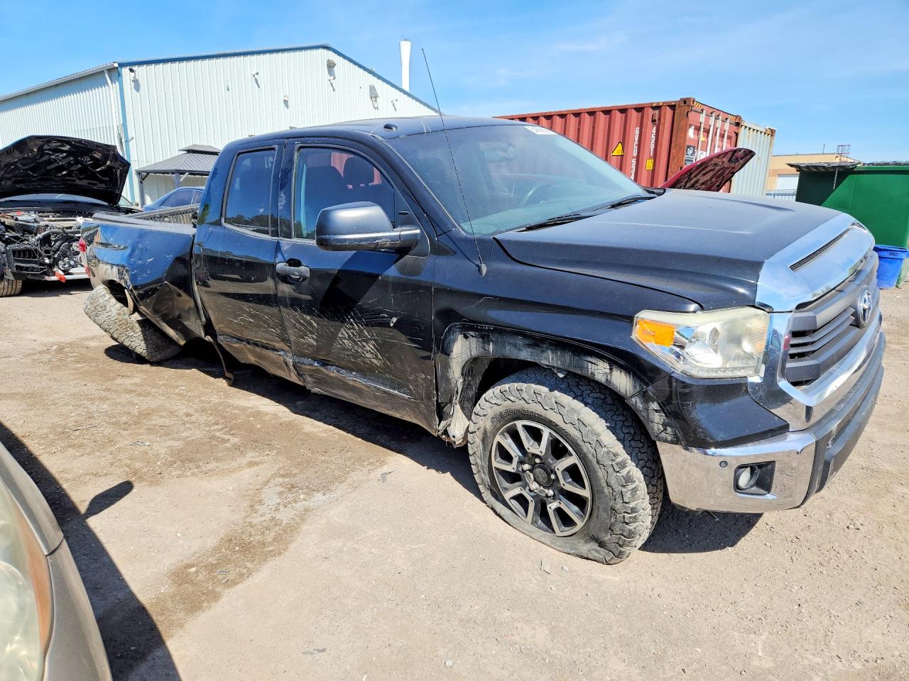 2014 Toyota Tundra Sr Black vin: 5TFUY5F18EX328319