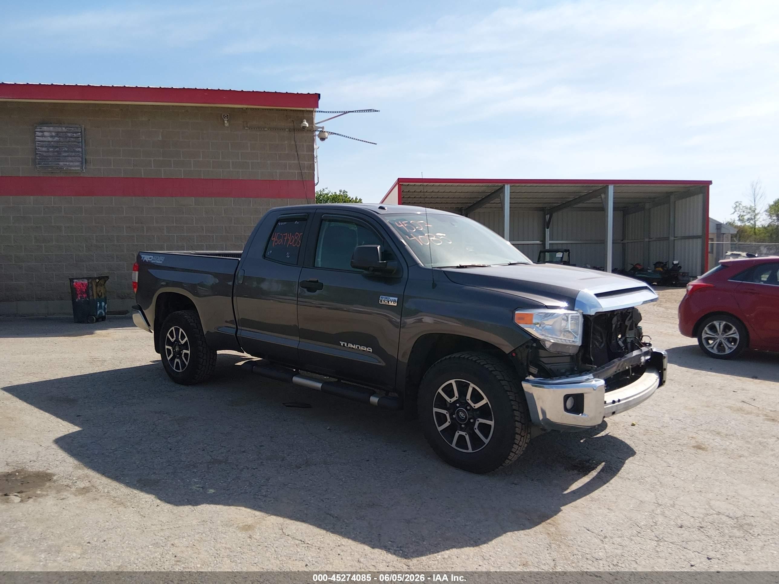 2015 Toyota Tundra Sr5 5.7l V8 Gray vin: 5TFUY5F18FX476228