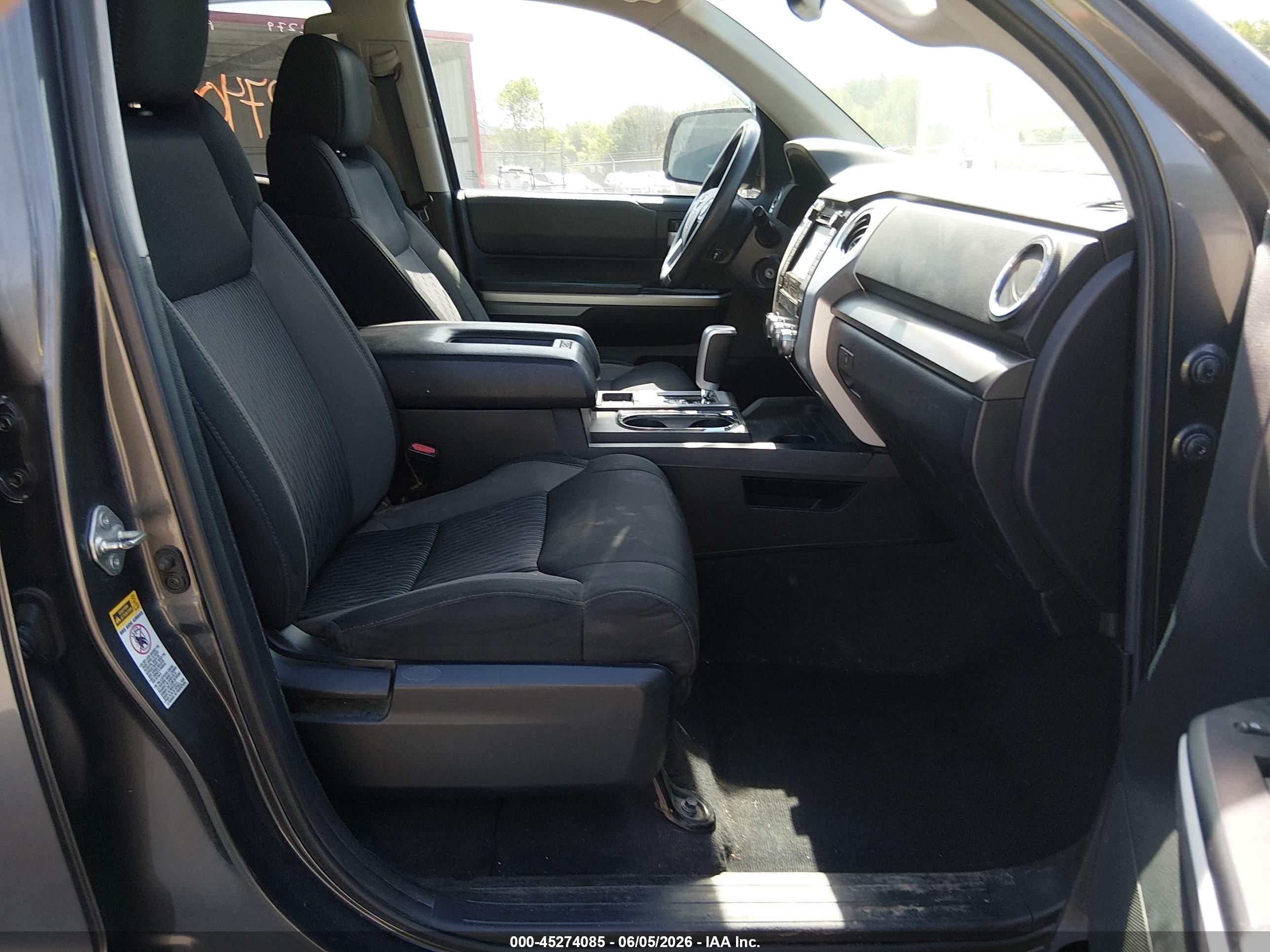 2015 Toyota Tundra Sr5 5.7l V8 Gray vin: 5TFUY5F18FX476228