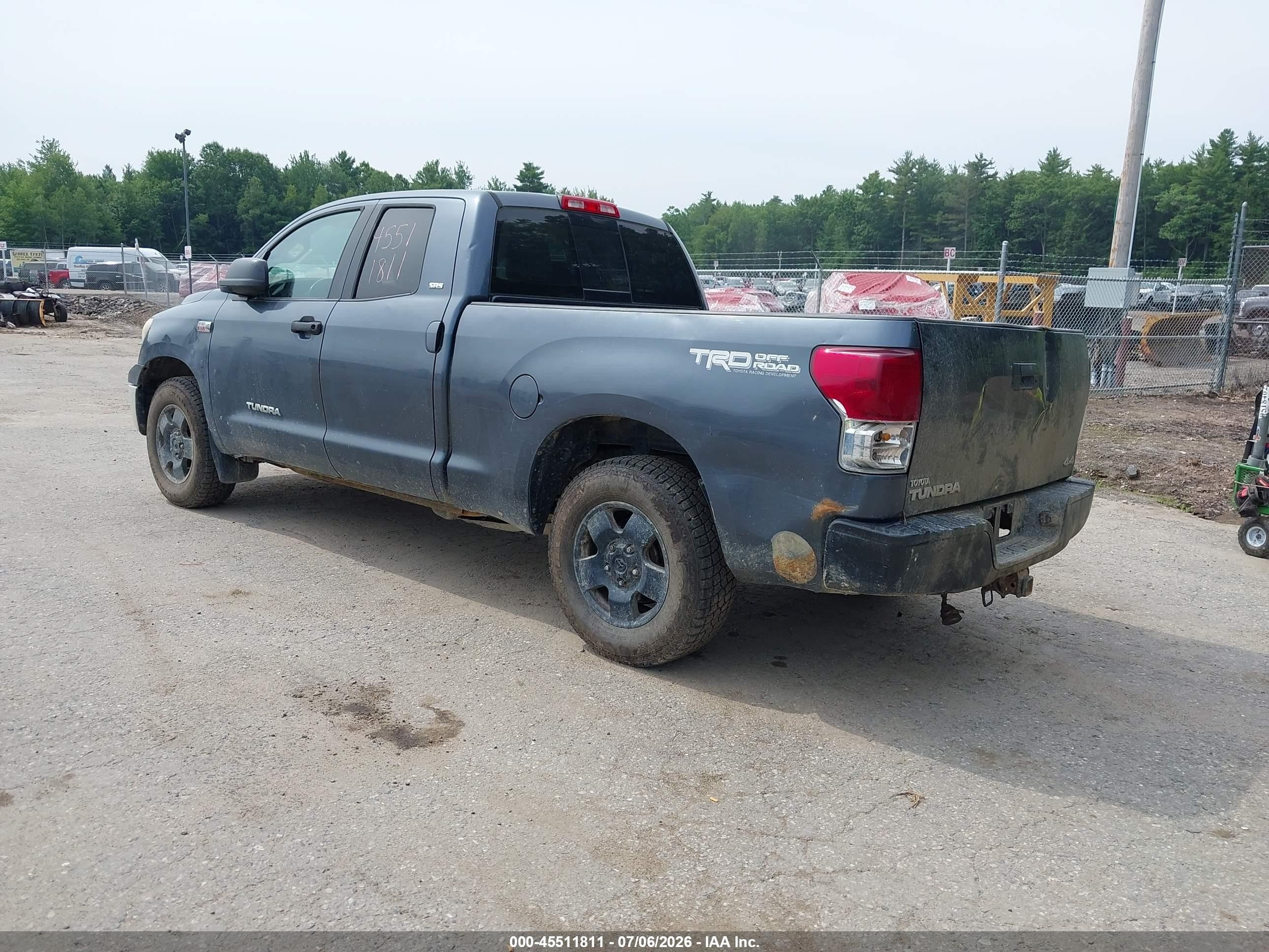 2010 Toyota Tundra Grade 5.7l V8 Blue vin: 5TFUY5F19AX128365