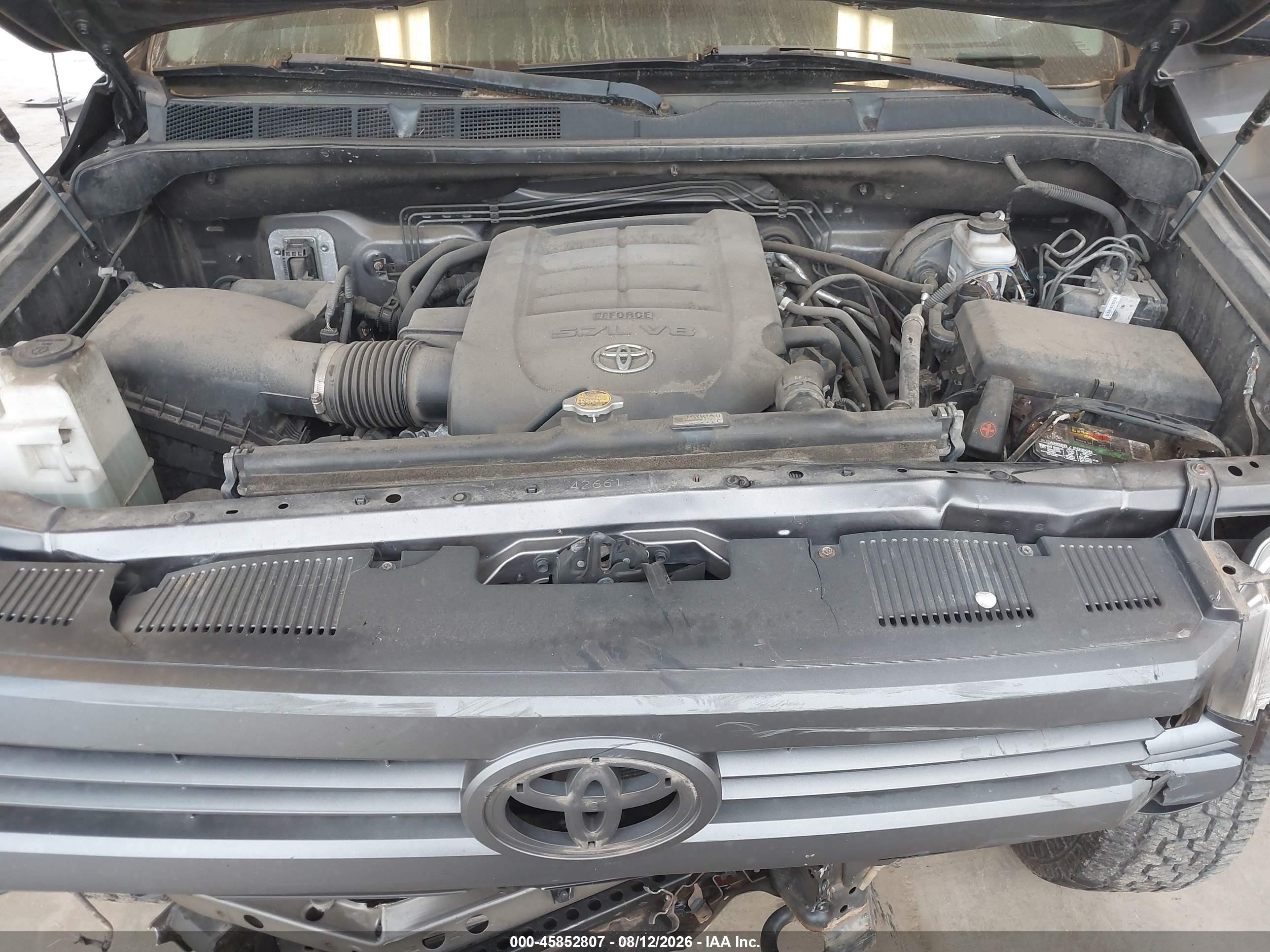 2014 Toyota Tundra Sr5 5.7l V8 Gray vin: 5TFUY5F19EX357621