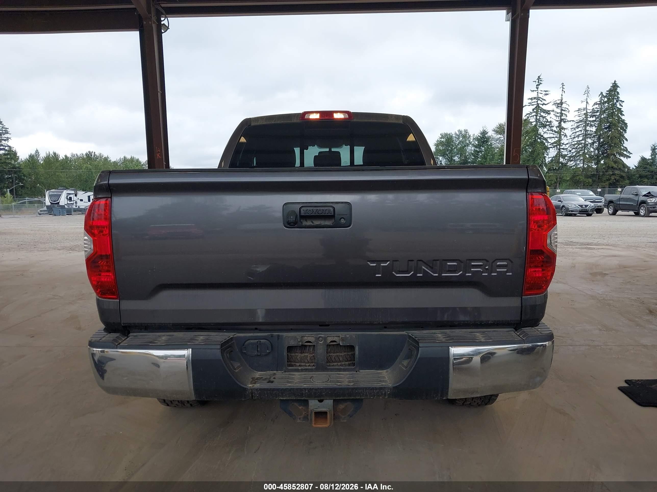 2014 Toyota Tundra Sr5 5.7l V8 Gray vin: 5TFUY5F19EX357621