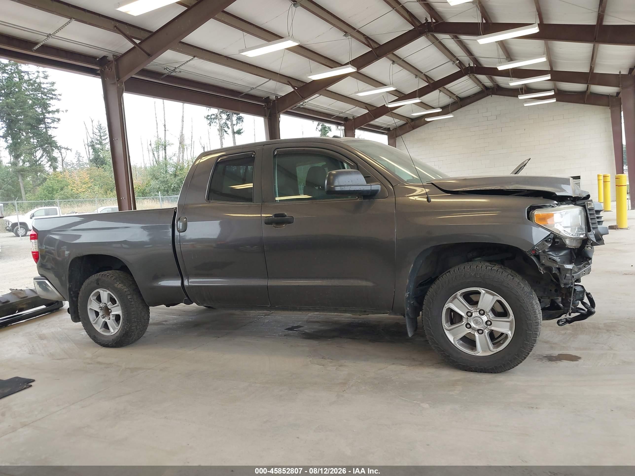 2014 Toyota Tundra Sr5 5.7l V8 Gray vin: 5TFUY5F19EX357621