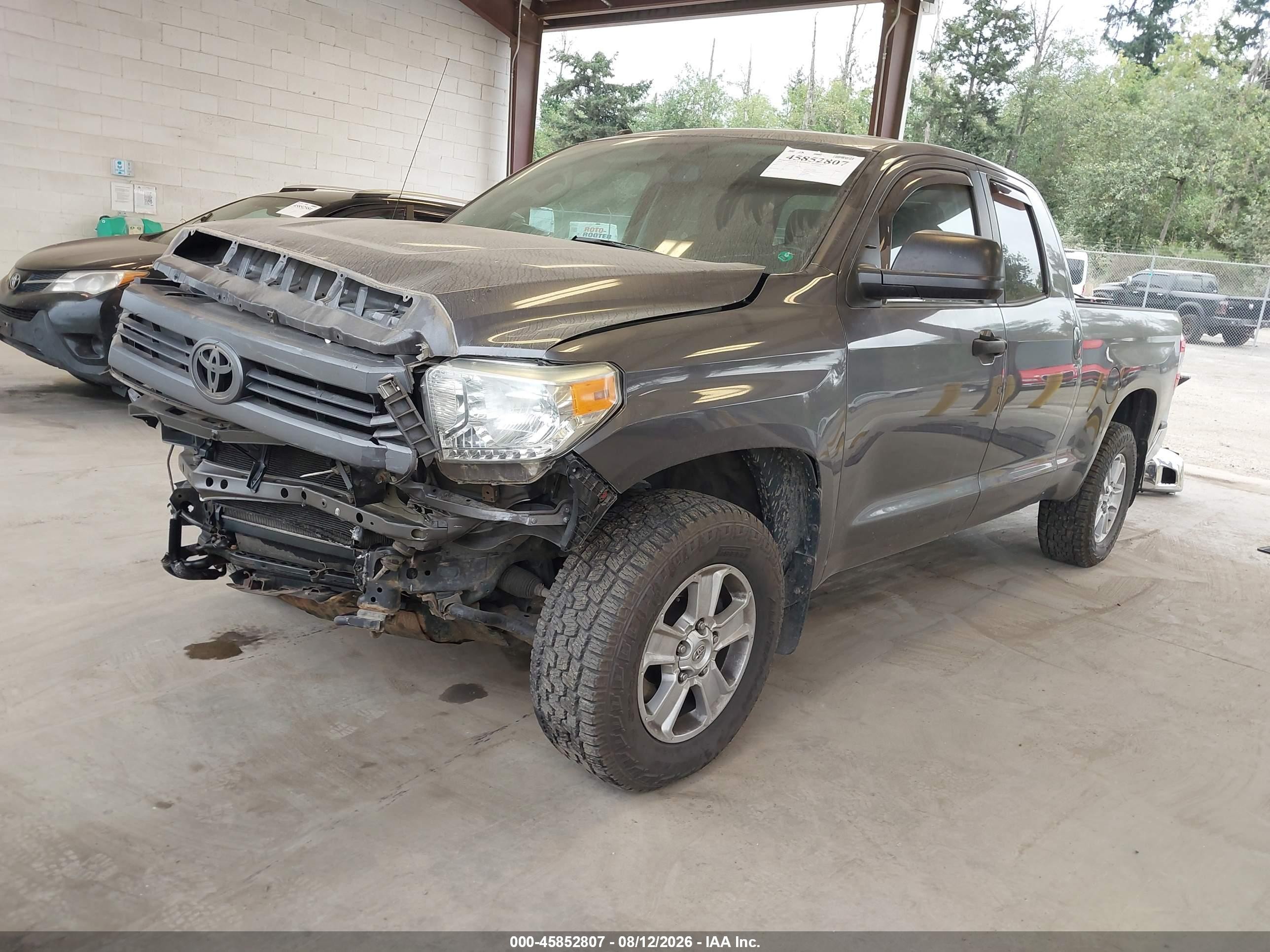 2014 Toyota Tundra Sr5 5.7l V8 Gray vin: 5TFUY5F19EX357621