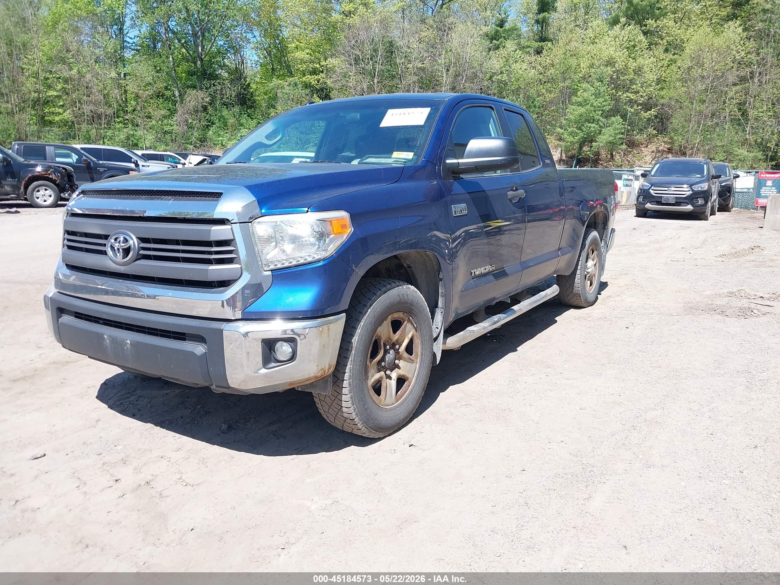 2014 Toyota Tundra Sr5 5.7l V8 Синий vin: 5TFUY5F19EX409023