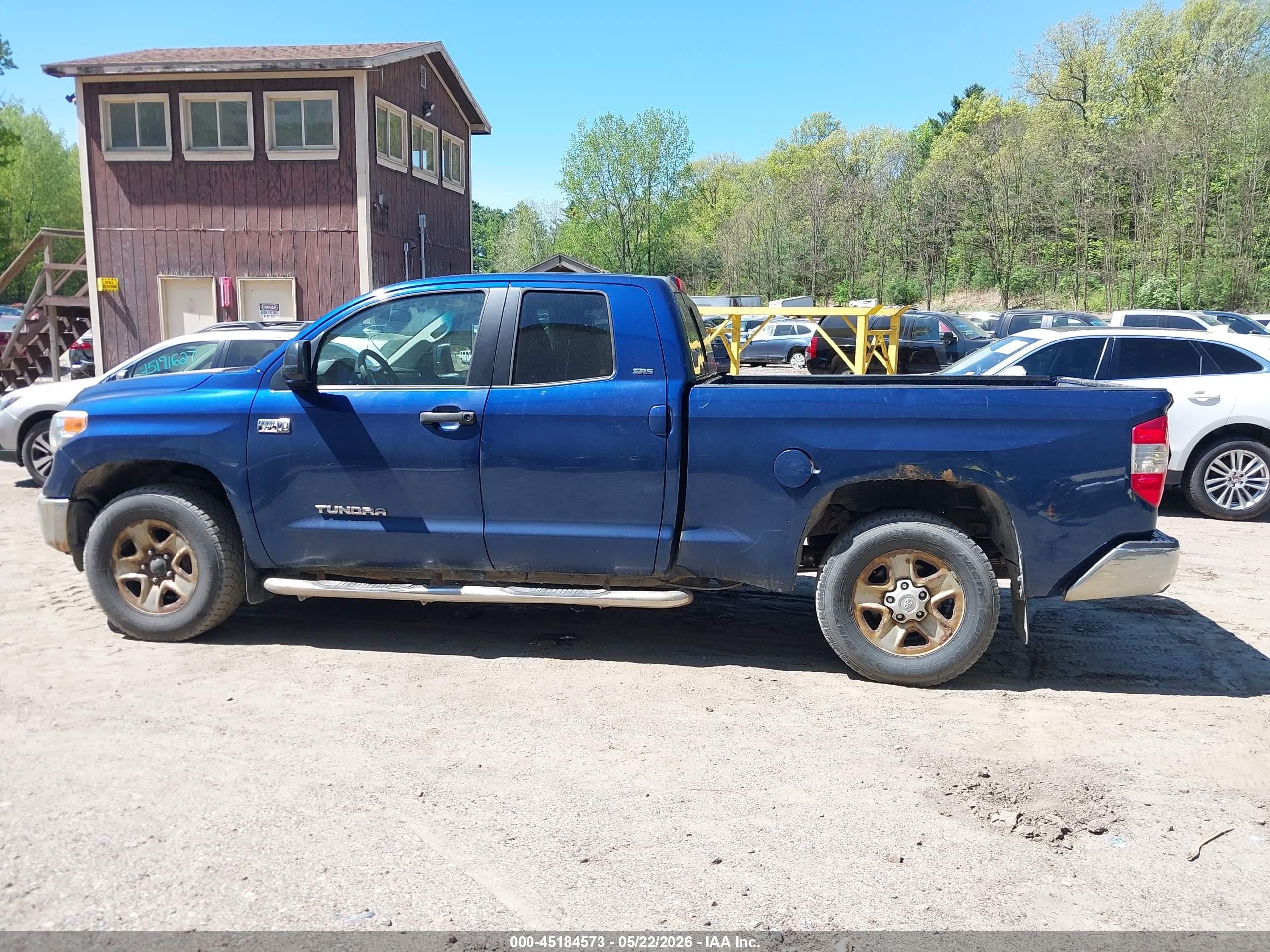 2014 Toyota Tundra Sr5 5.7l V8 Синий vin: 5TFUY5F19EX409023