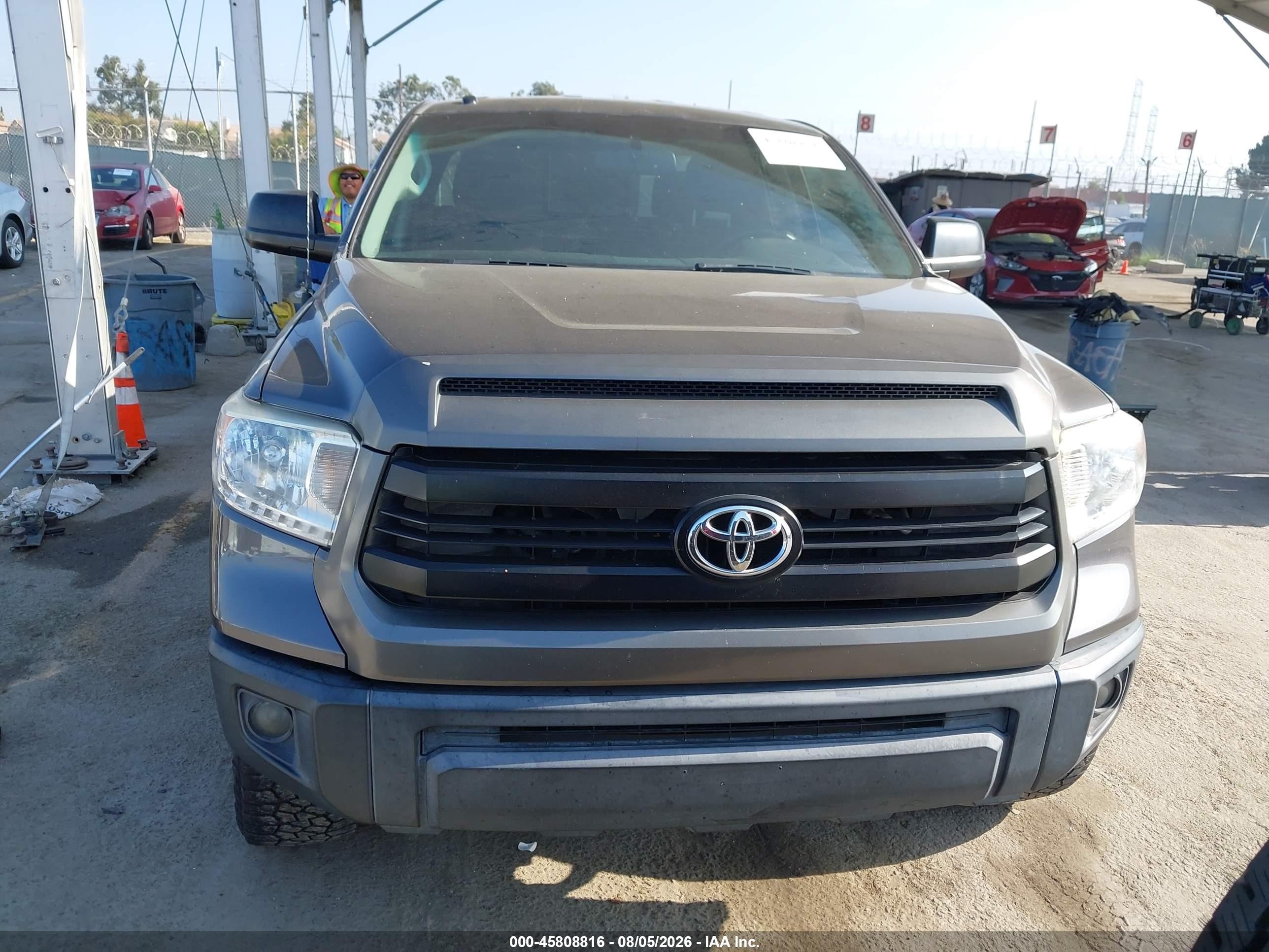 2015 Toyota Tundra Sr5 5.7l V8 Gray vin: 5TFUY5F19FX460667