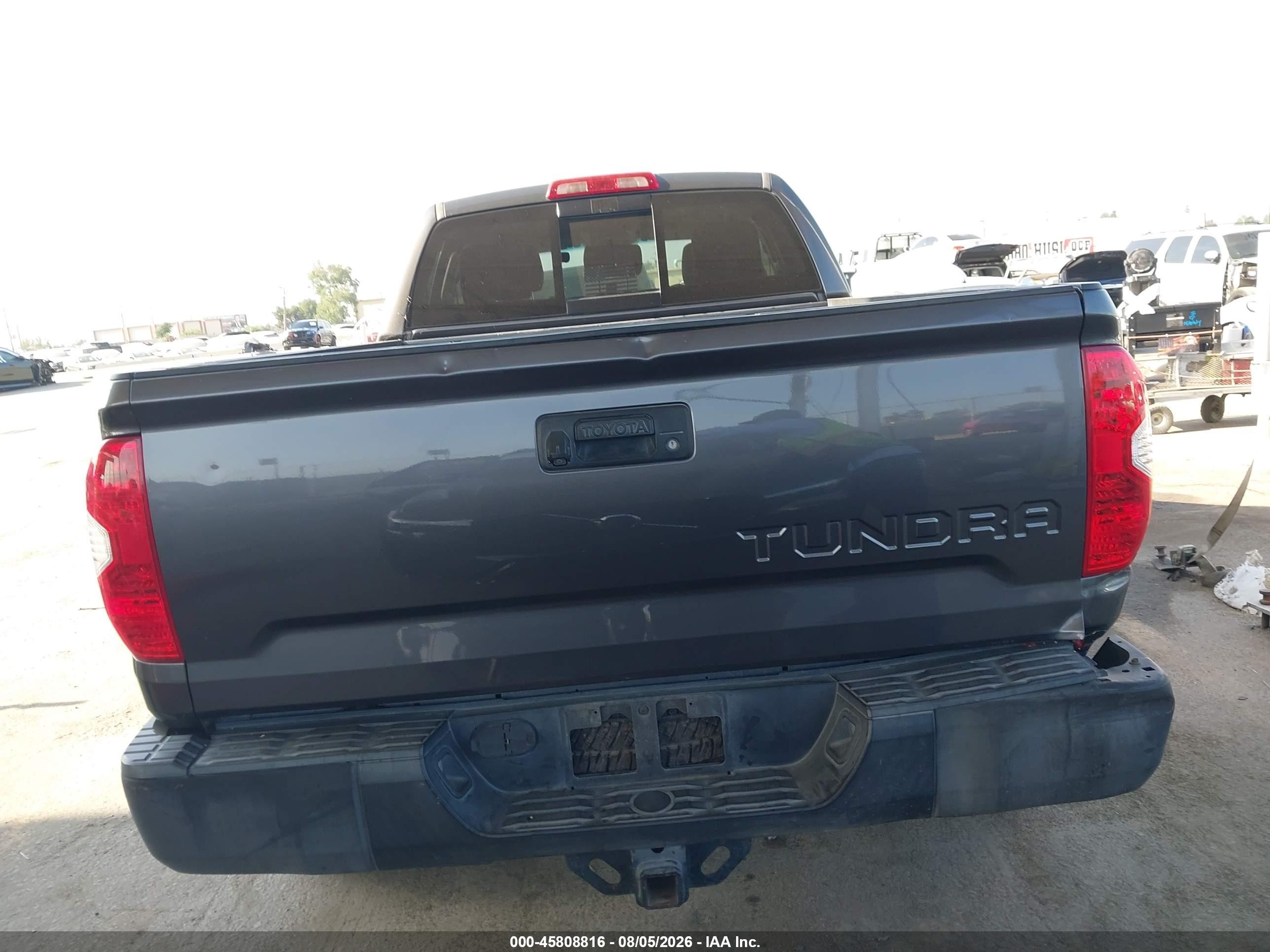 2015 Toyota Tundra Sr5 5.7l V8 Gray vin: 5TFUY5F19FX460667