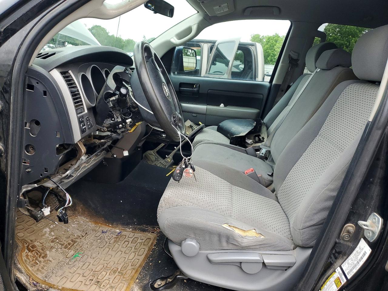 2012 Toyota Tundra Double Cab Sr5 Black vin: 5TFUY5F1XCX243043