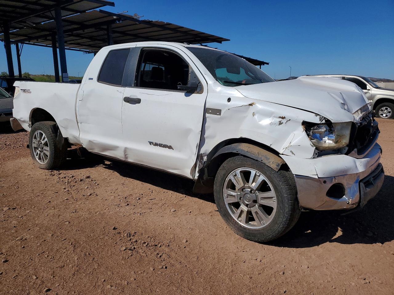2012 Toyota Tundra Double Cab Sr5 White vin: 5TFUY5F1XCX256908