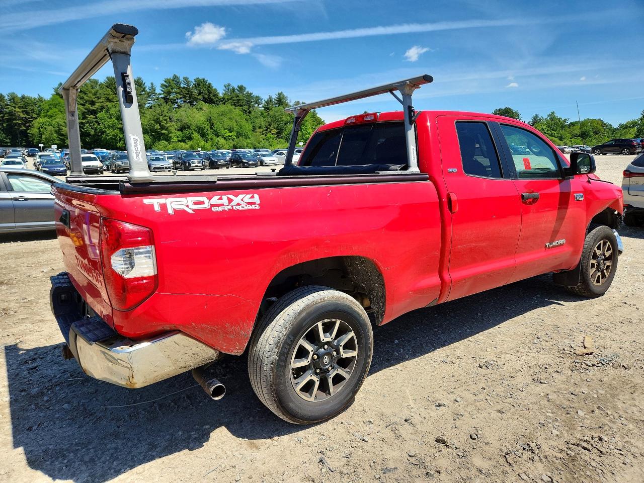 2015 Toyota Tundra Sr5 Red vin: 5TFUY5F1XFX472794