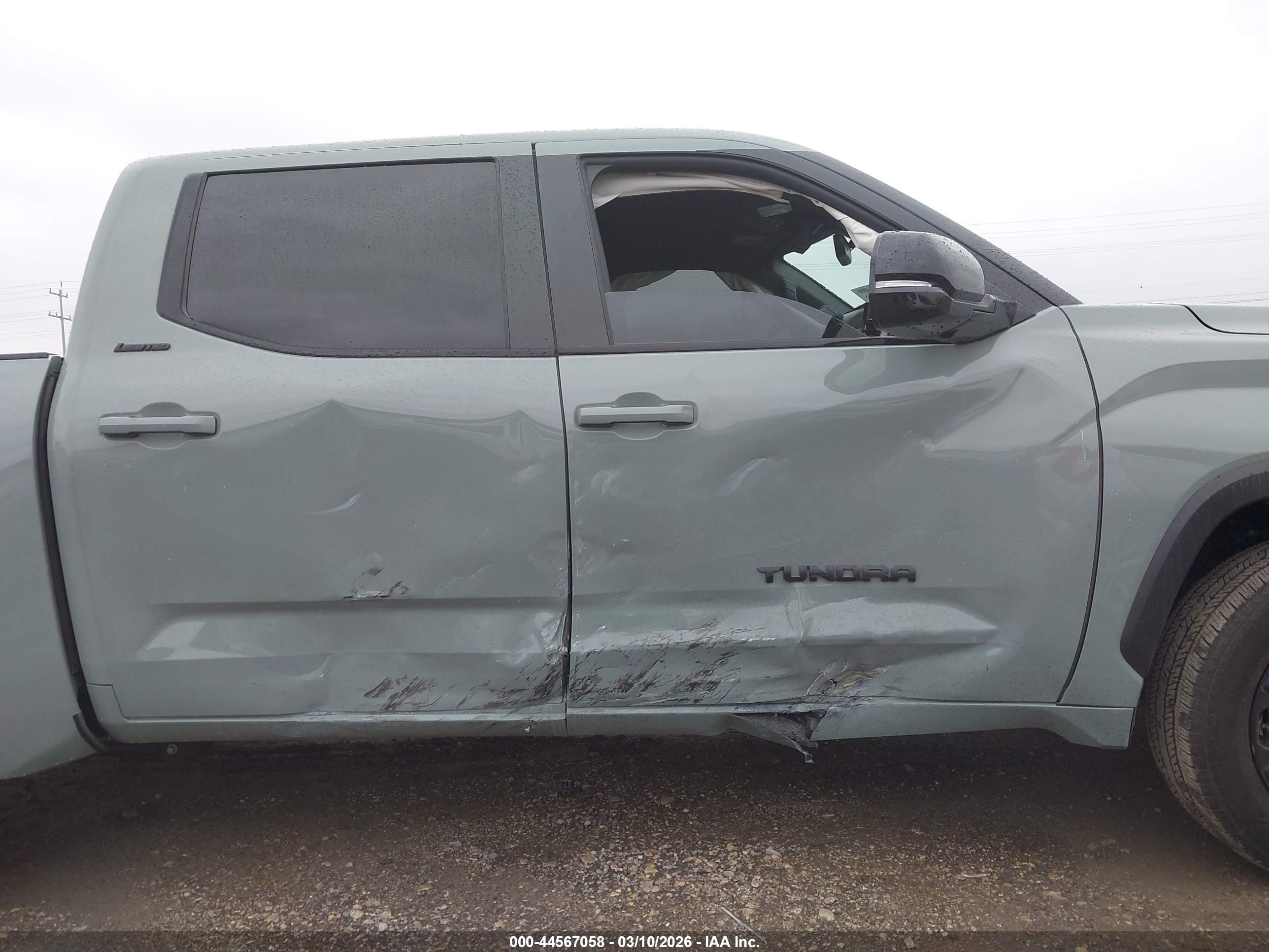 2025 Toyota Tundra Limited Серый vin: 5TFWA5DB9SX329791