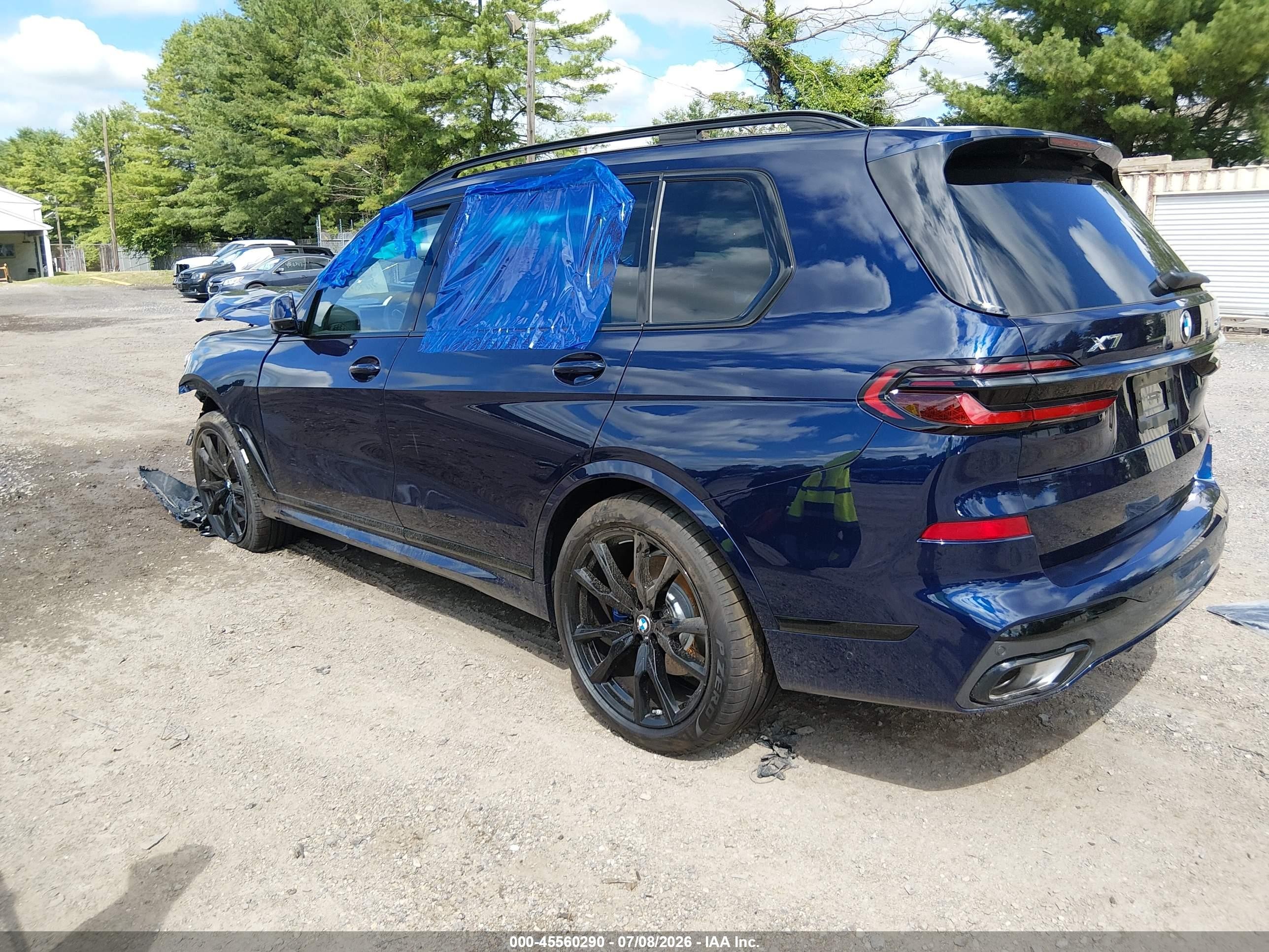 2026 Bmw X7 Xdrive40i Blue vin: 5UX23EM04T9354027