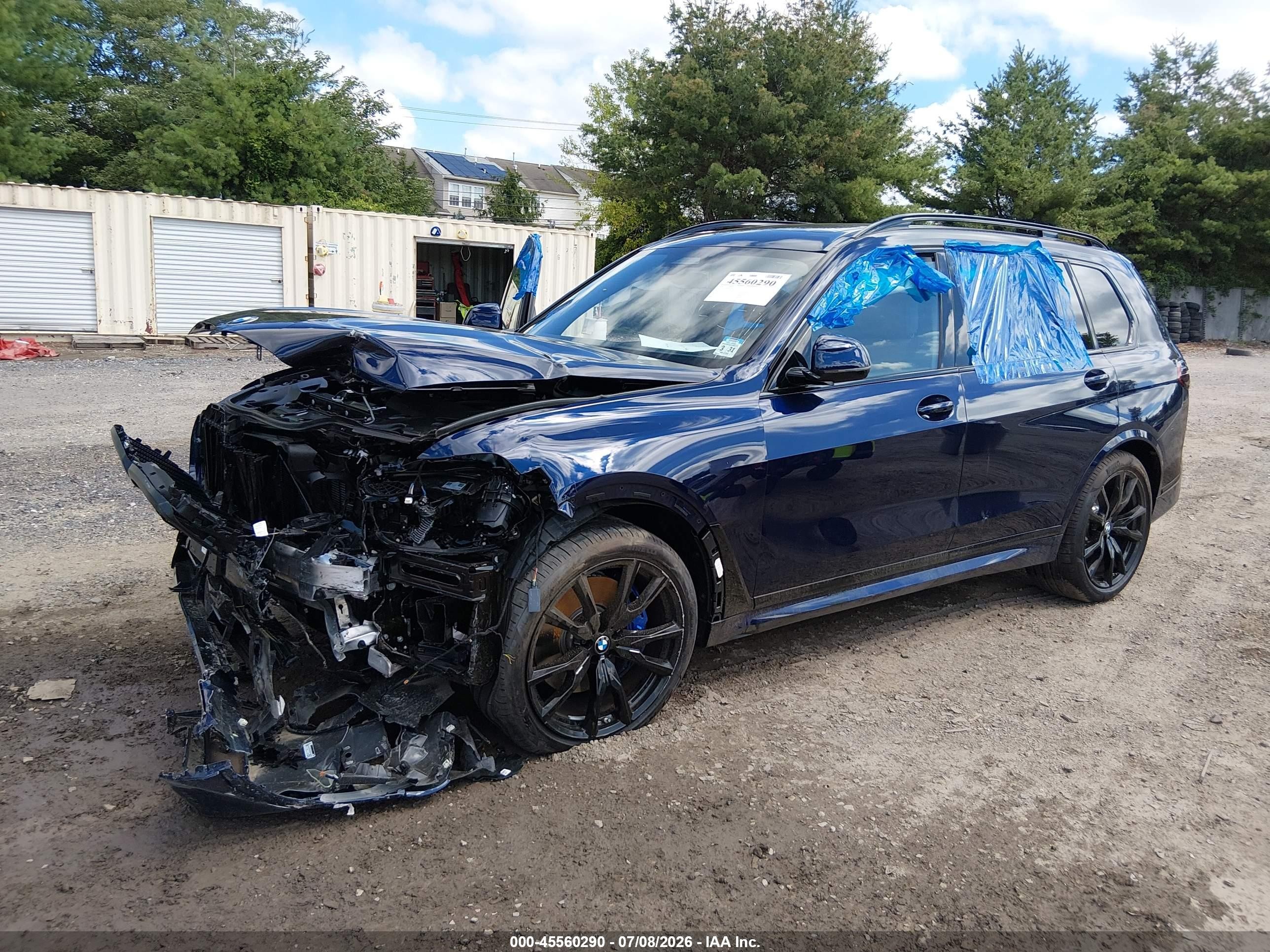 2026 Bmw X7 Xdrive40i Blue vin: 5UX23EM04T9354027