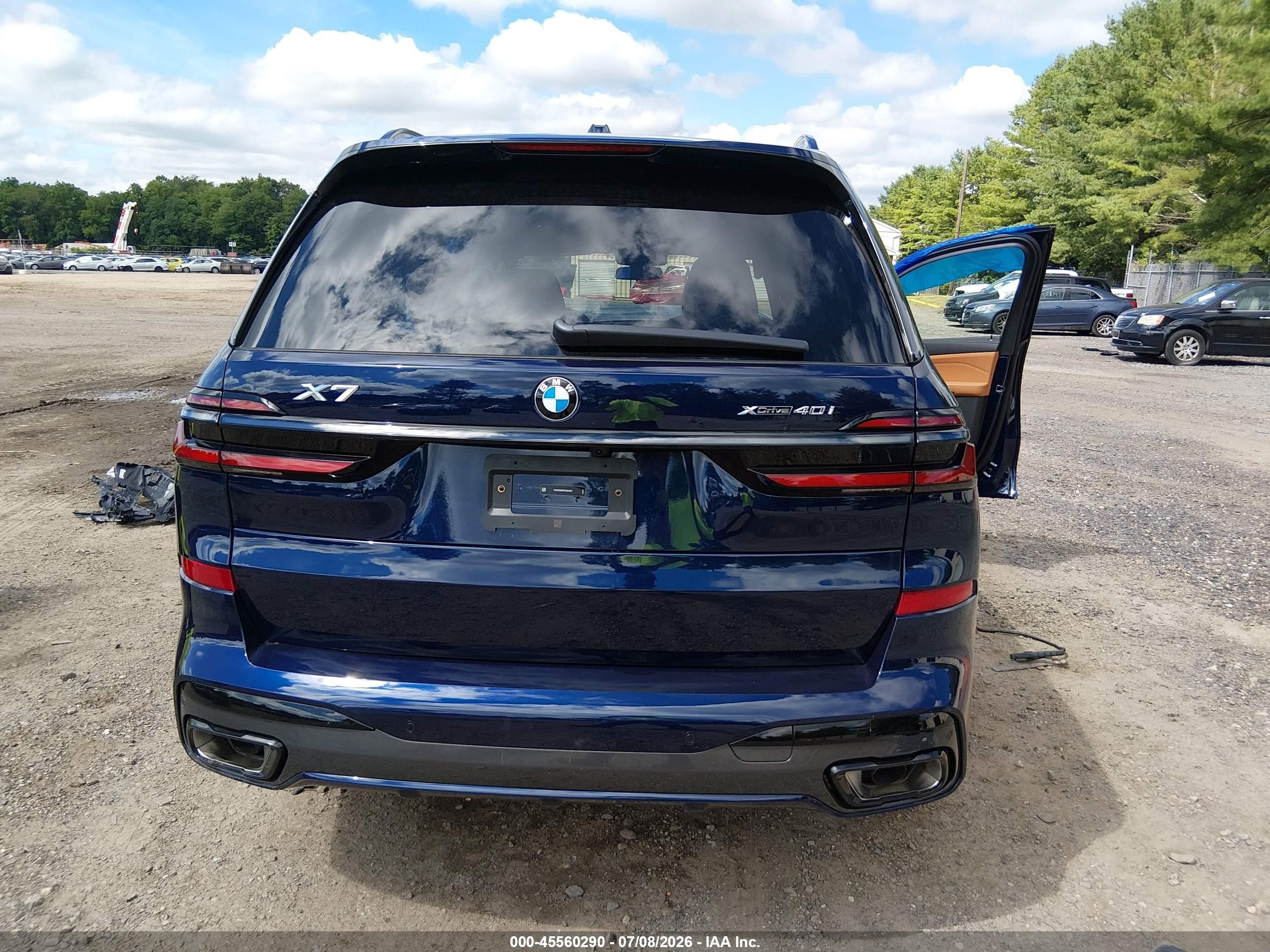 2026 Bmw X7 Xdrive40i Blue vin: 5UX23EM04T9354027