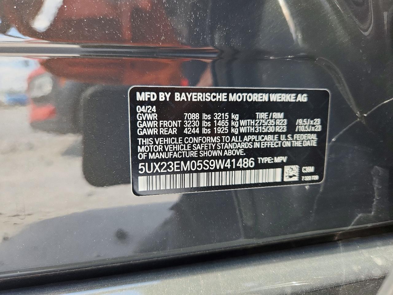 2025 Bmw X7 Xdrive40i Gray vin: 5UX23EM05S9W41486