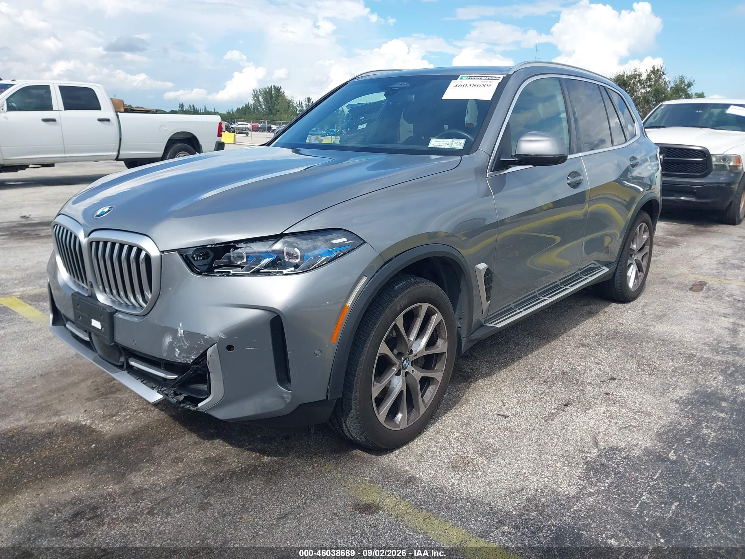 2026 Bmw X5 Xdrive40i Gray vin: 5UX23EU09T9107988