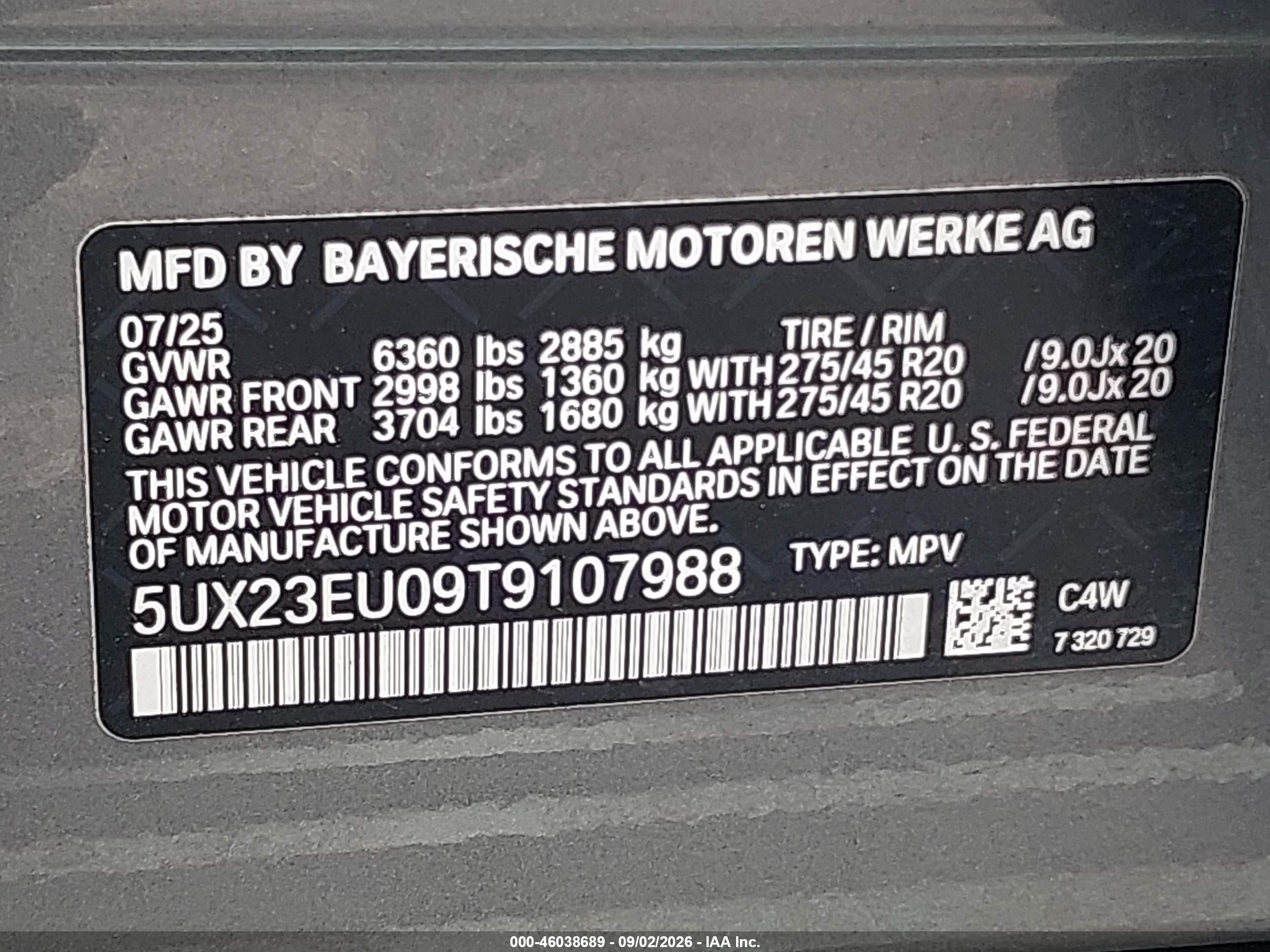 2026 Bmw X5 Xdrive40i Gray vin: 5UX23EU09T9107988