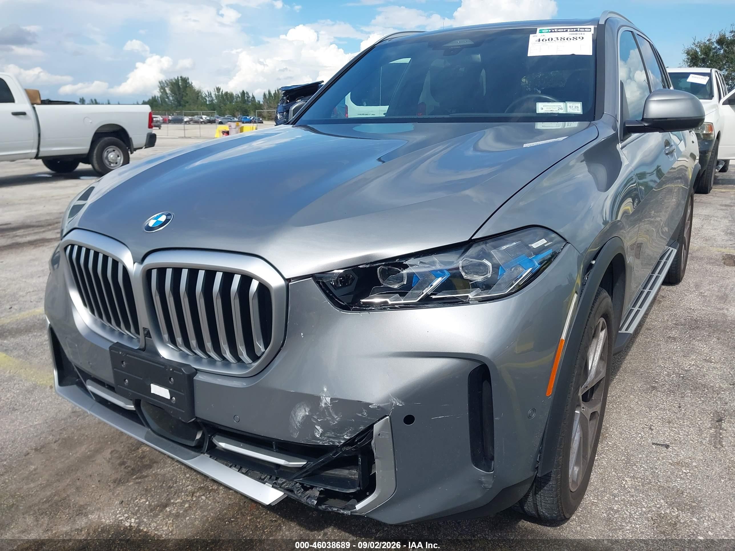2026 Bmw X5 Xdrive40i Gray vin: 5UX23EU09T9107988