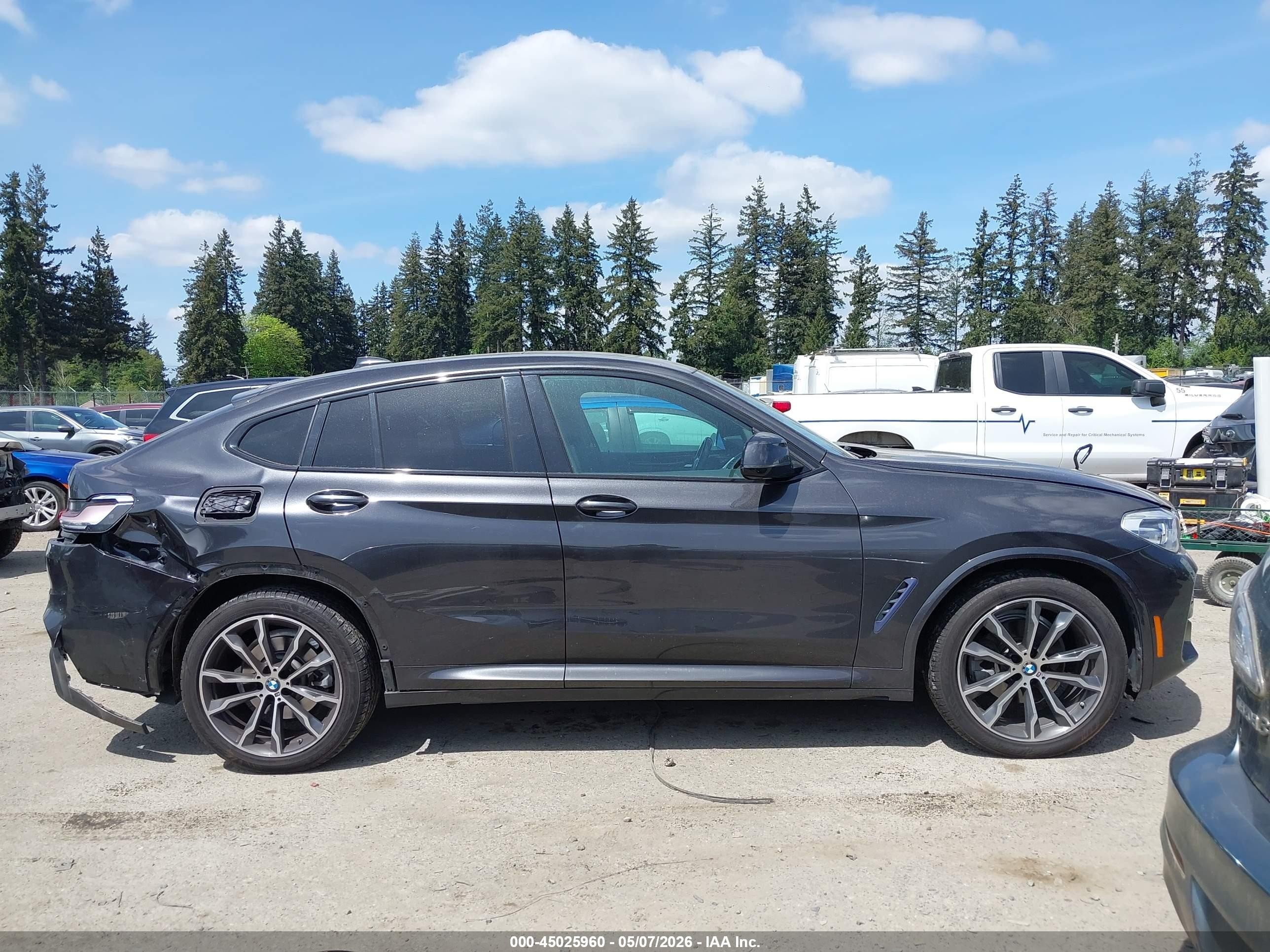 2020 Bmw X4 Xdrive30i Black vin: 5UX2V1C01LLE67587