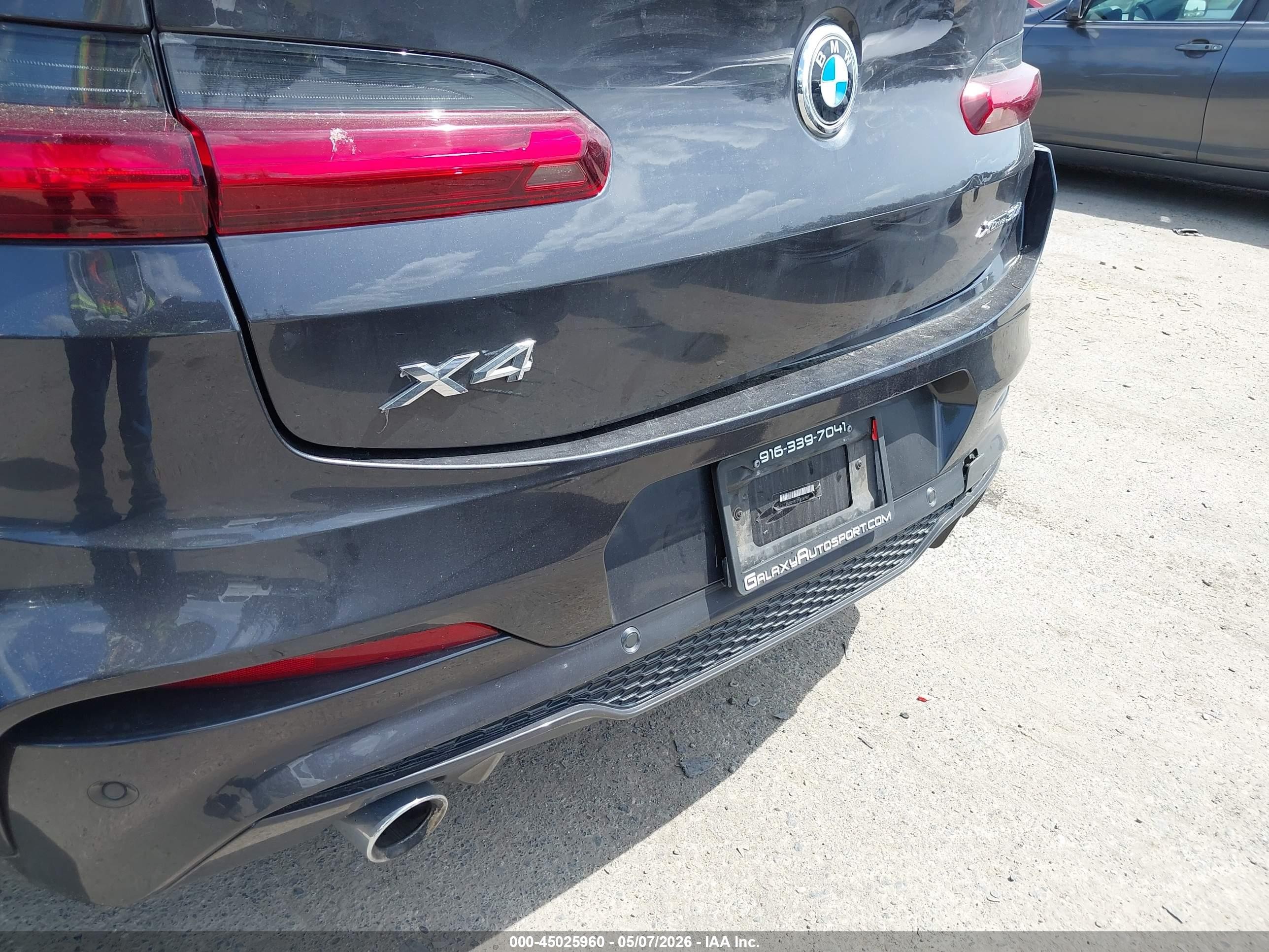 2020 Bmw X4 Xdrive30i Black vin: 5UX2V1C01LLE67587