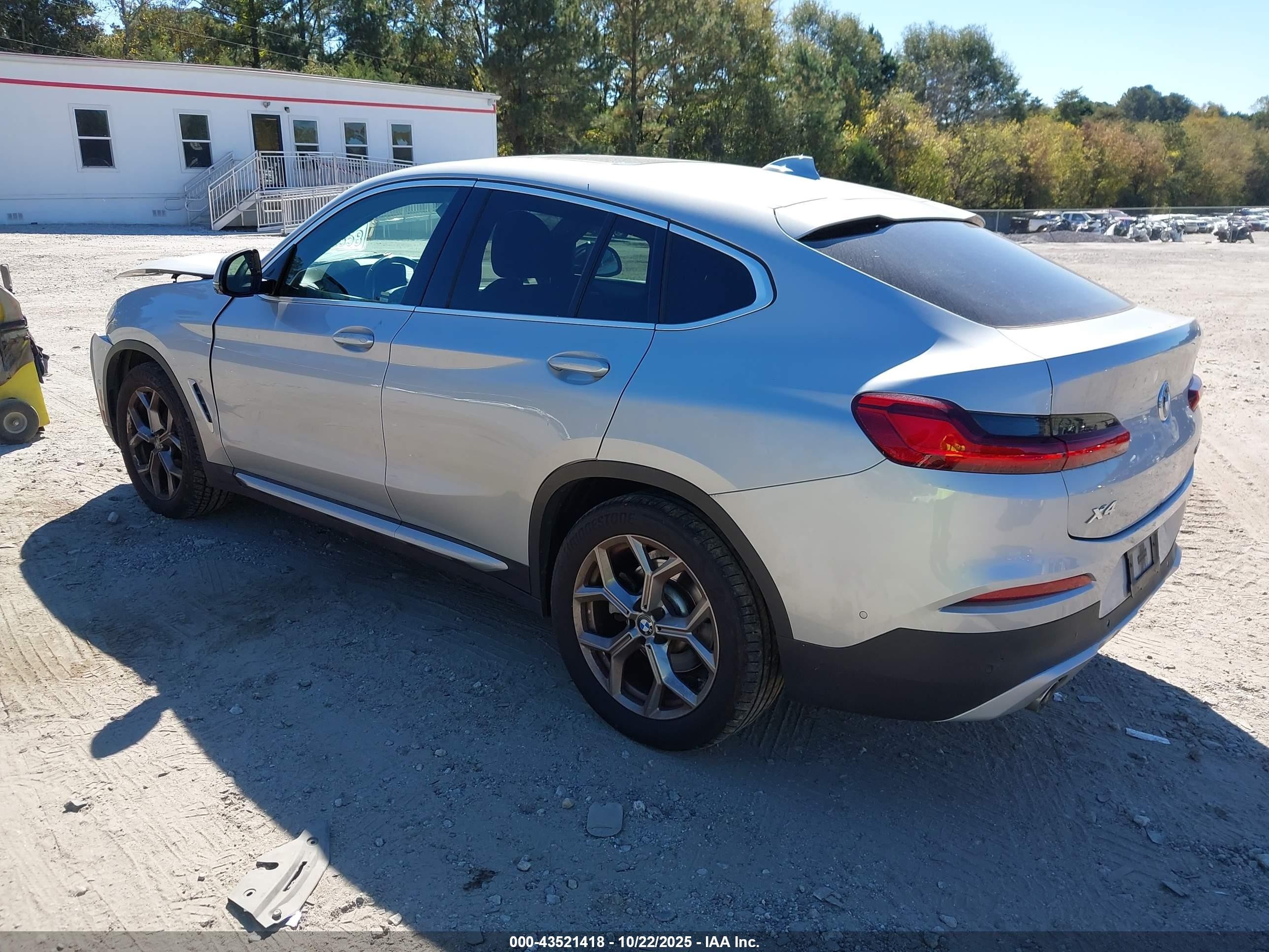 2021 Bmw X4 Xdrive30i Silver vin: 5UX2V1C09M9F98832
