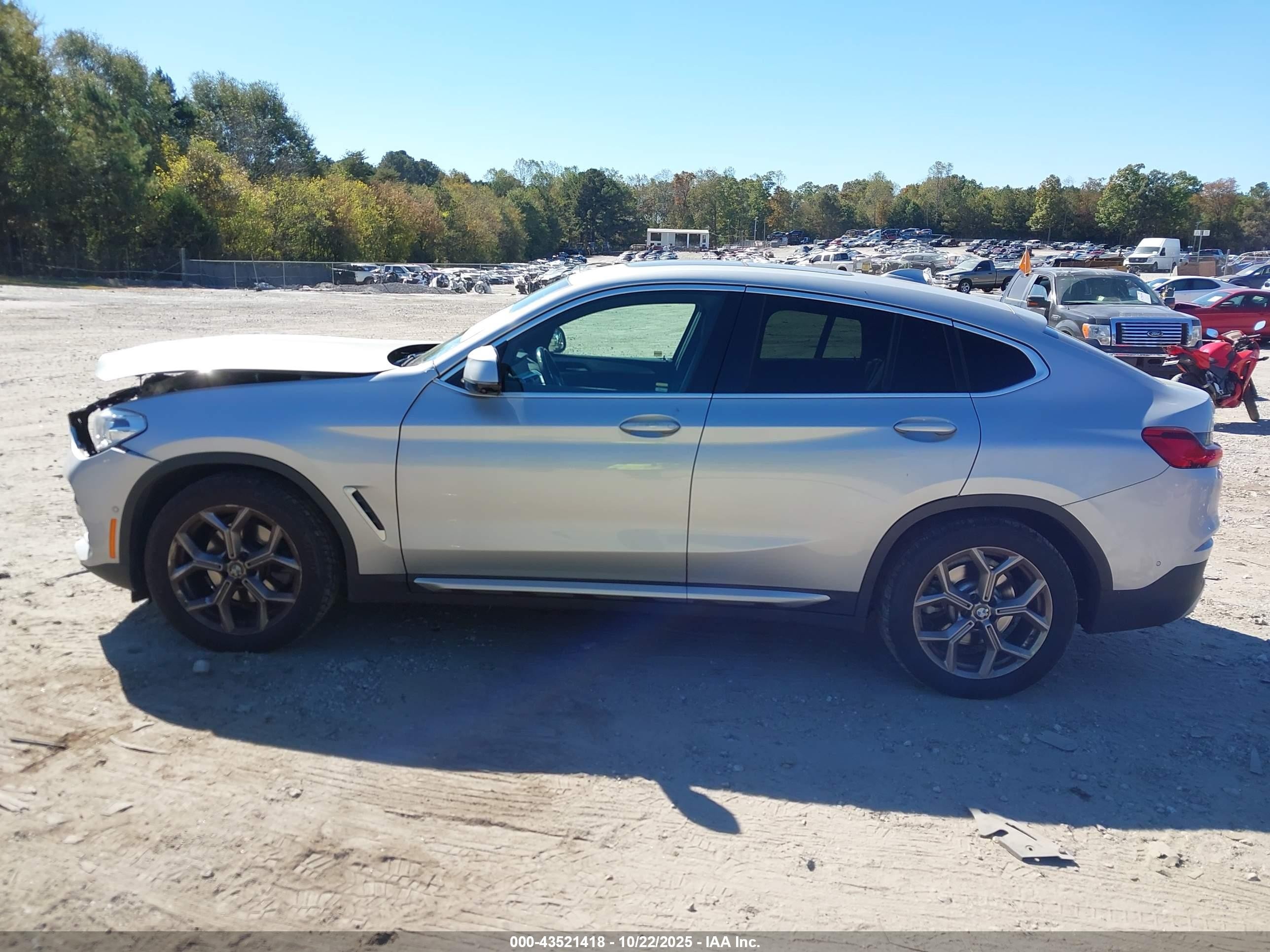 2021 Bmw X4 Xdrive30i Silver vin: 5UX2V1C09M9F98832