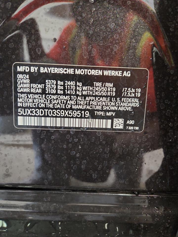 2025 Bmw X4 Xdrive30i Charcoal vin: 5UX33DT03S9X59519