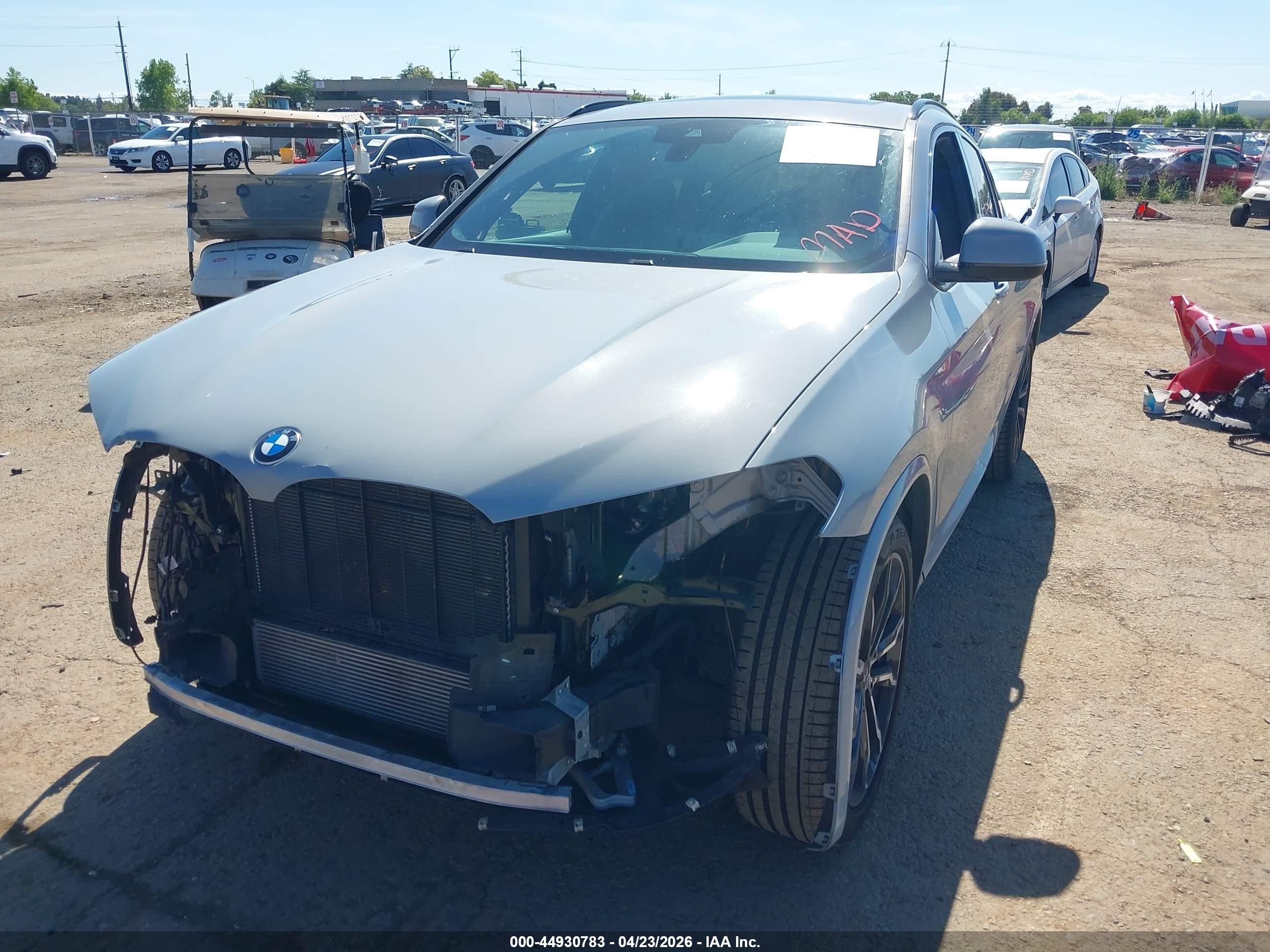 2022 Bmw X4 Xdrive30i Blue vin: 5UX33DT08N9K53687
