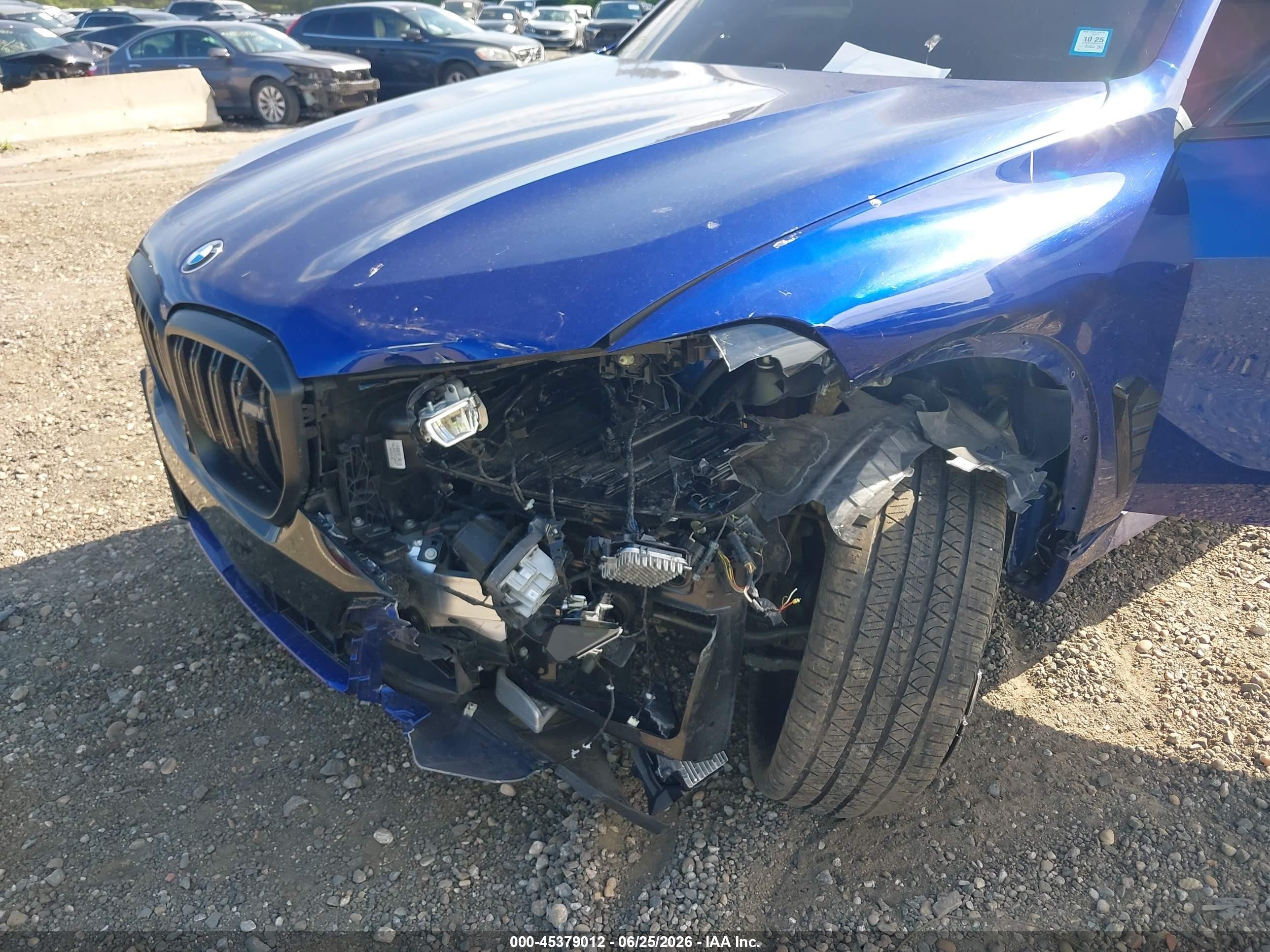 2025 Bmw X5 M60i Blue vin: 5UX33EU04S9X45116