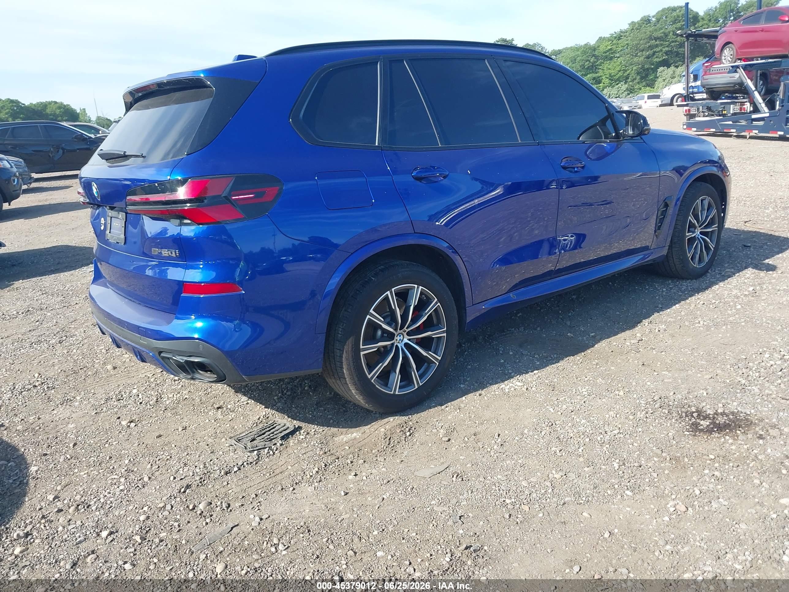 2025 Bmw X5 M60i Blue vin: 5UX33EU04S9X45116