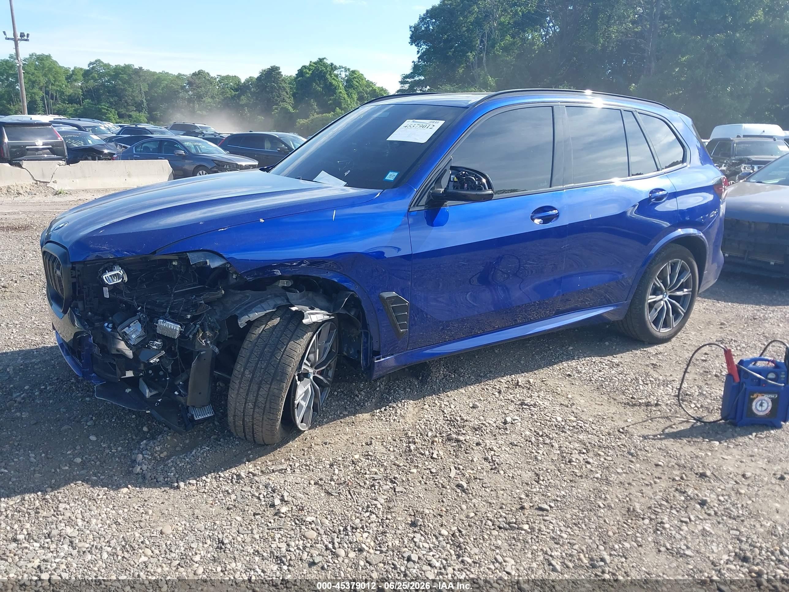 2025 Bmw X5 M60i Blue vin: 5UX33EU04S9X45116