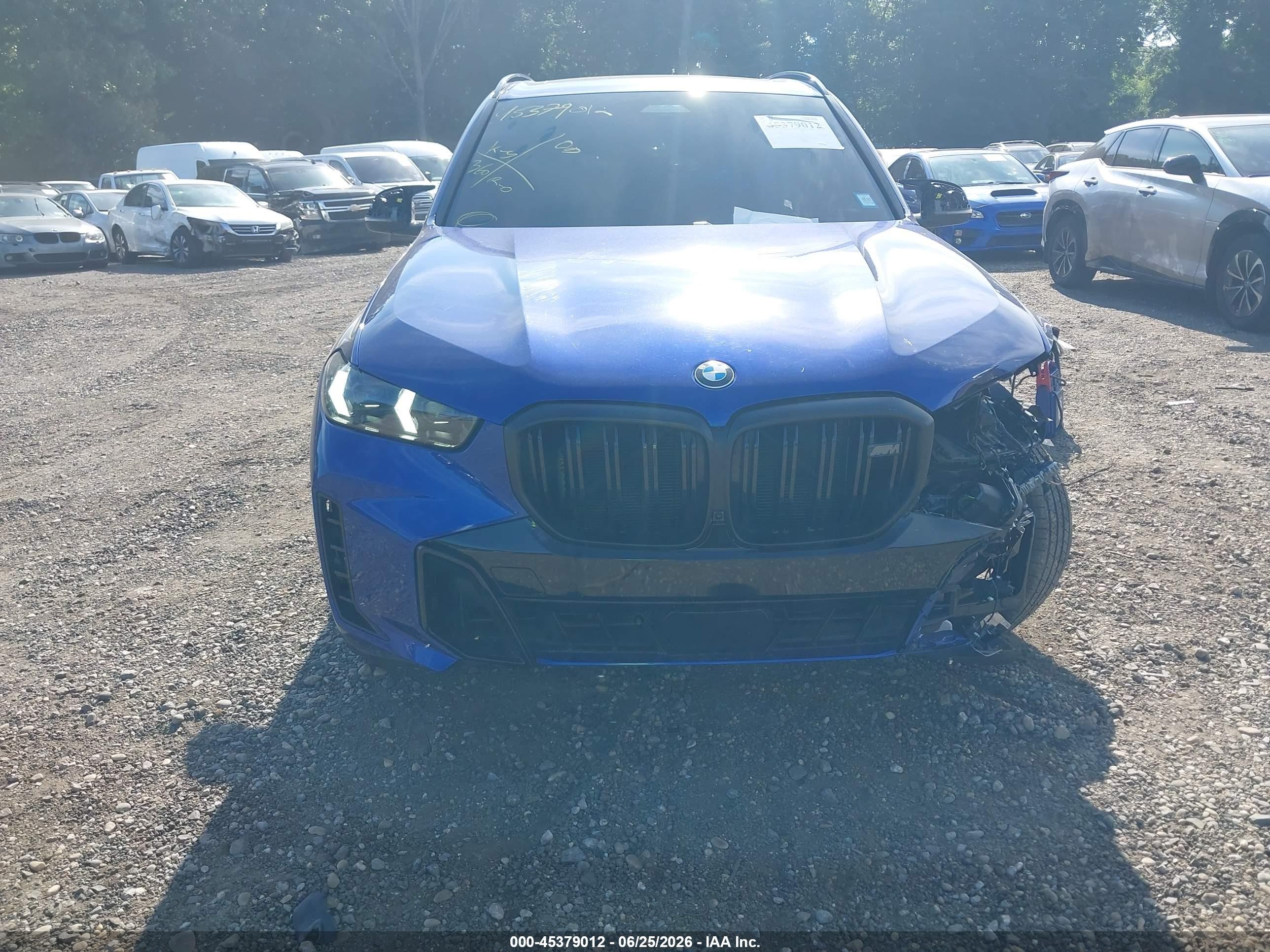 2025 Bmw X5 M60i Blue vin: 5UX33EU04S9X45116