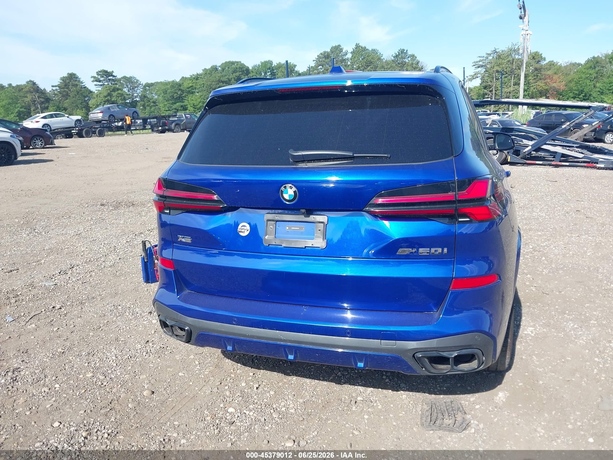 2025 Bmw X5 M60i Blue vin: 5UX33EU04S9X45116