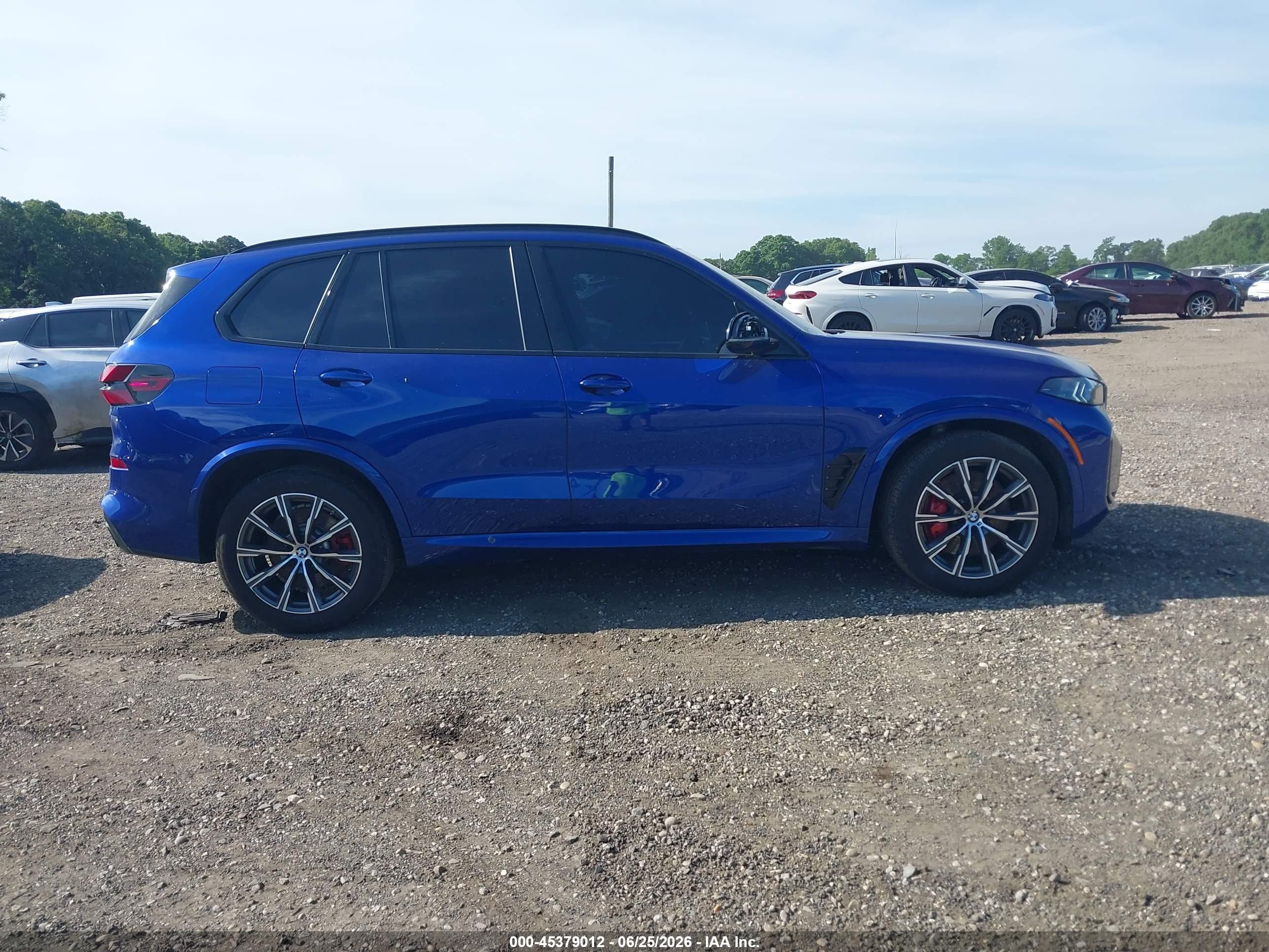 2025 Bmw X5 M60i Blue vin: 5UX33EU04S9X45116