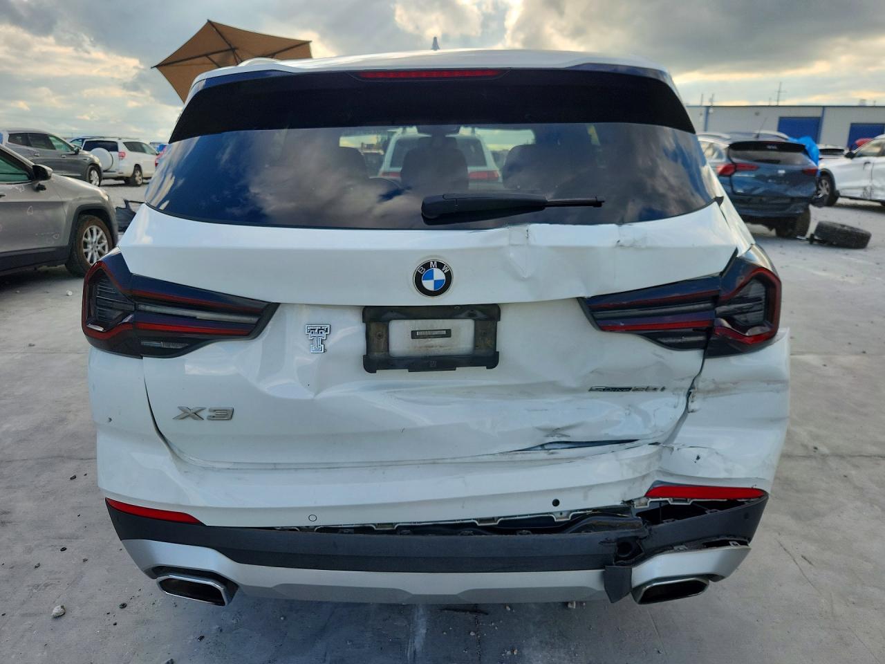 2022 Bmw X3 Sdrive30i White vin: 5UX43DP00N9J81852
