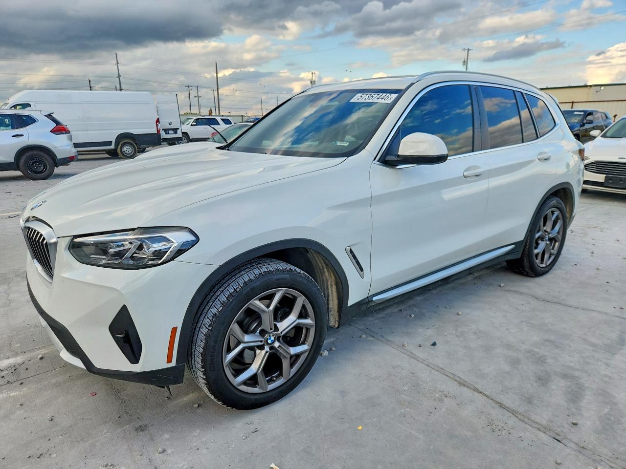 2022 Bmw X3 Sdrive30i White vin: 5UX43DP00N9J81852