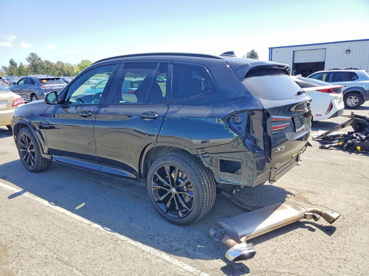 2022 Bmw X3 Sdrive30i Black vin: 5UX43DP00N9K29639
