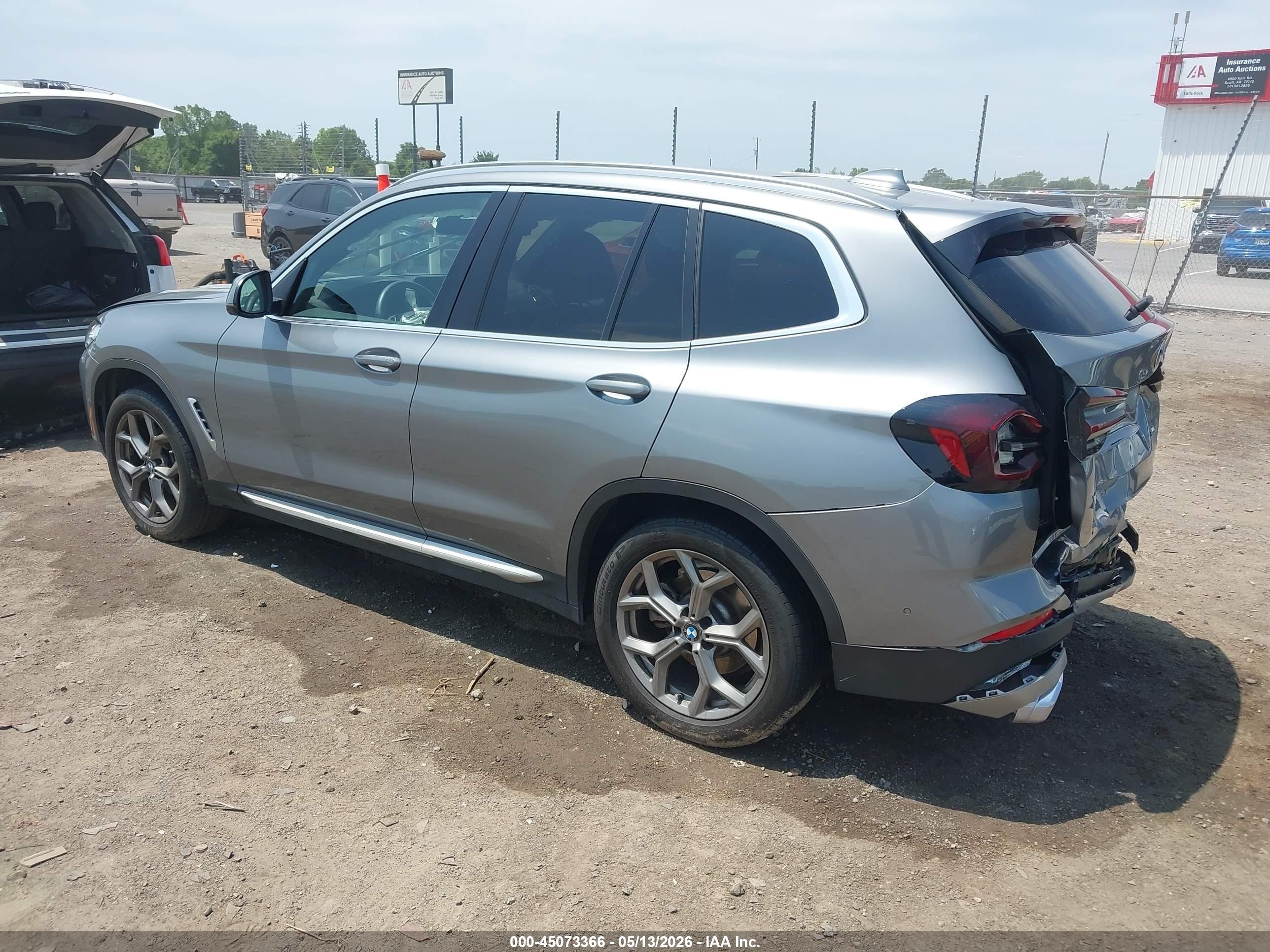 2024 Bmw X3 Sdrive30i Gray vin: 5UX43DP00R9U98519
