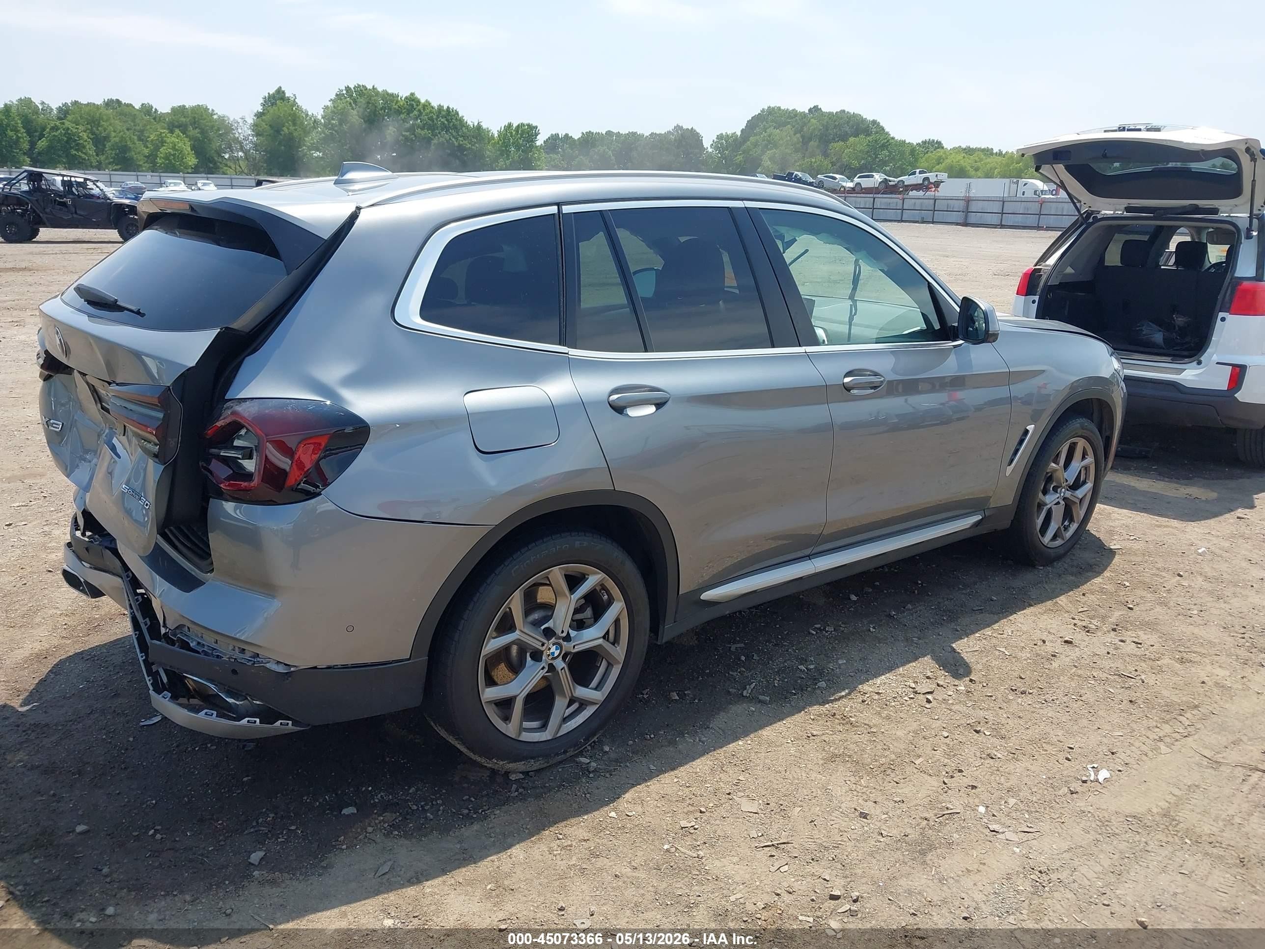 2024 Bmw X3 Sdrive30i Gray vin: 5UX43DP00R9U98519