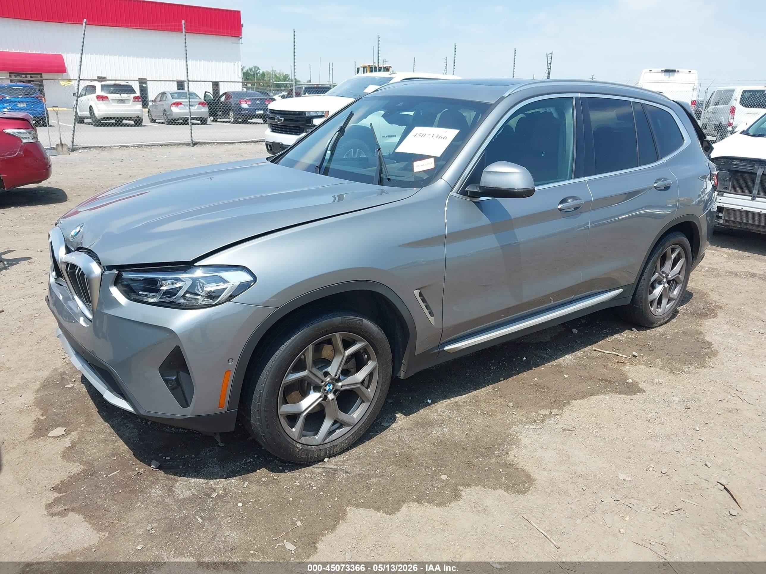 2024 Bmw X3 Sdrive30i Gray vin: 5UX43DP00R9U98519