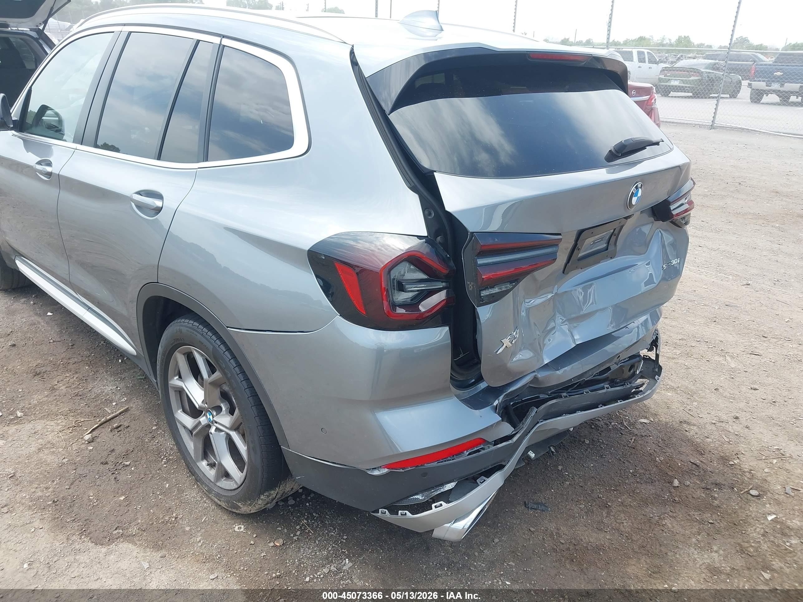 2024 Bmw X3 Sdrive30i Gray vin: 5UX43DP00R9U98519