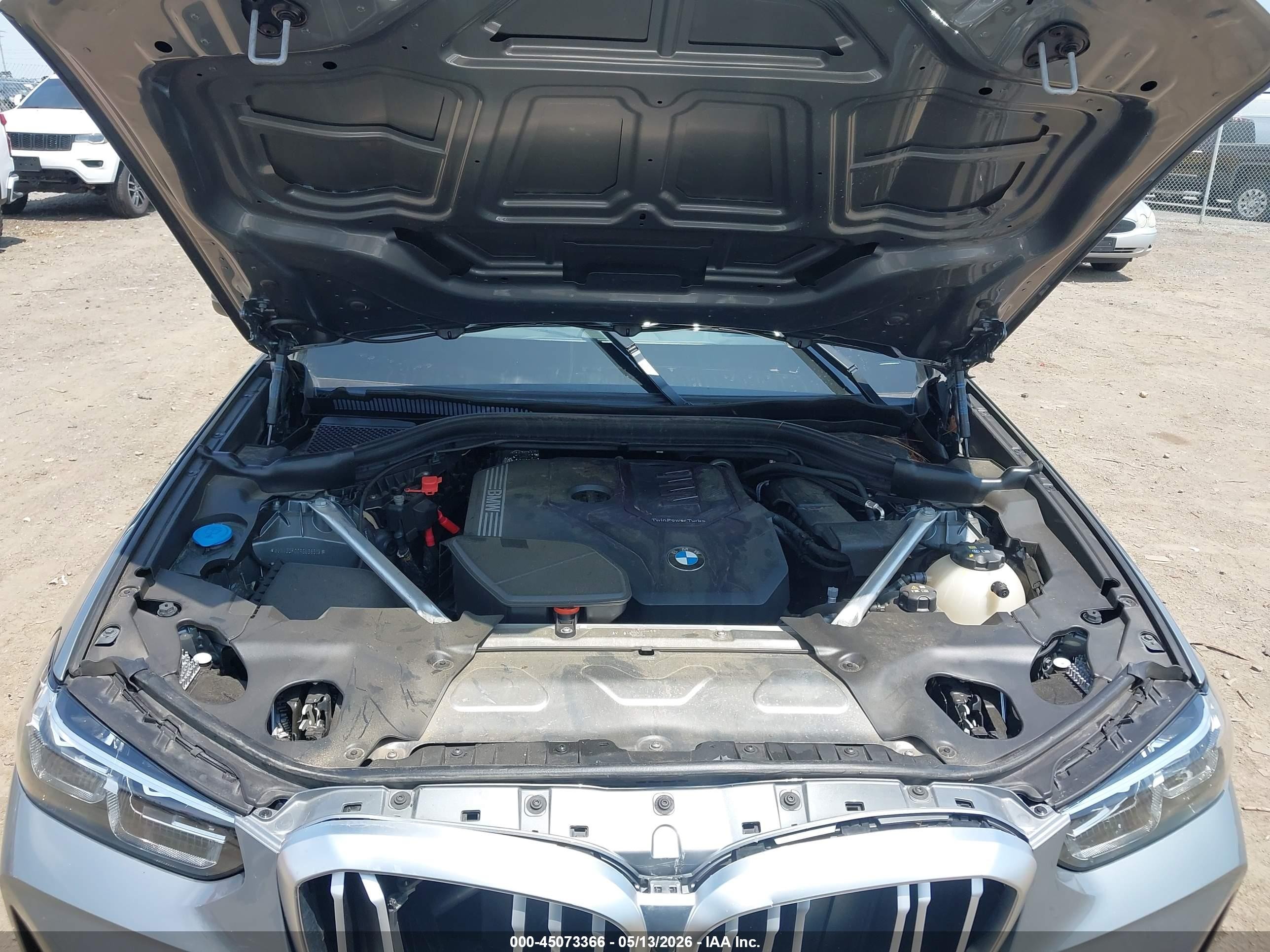 2024 Bmw X3 Sdrive30i Gray vin: 5UX43DP00R9U98519