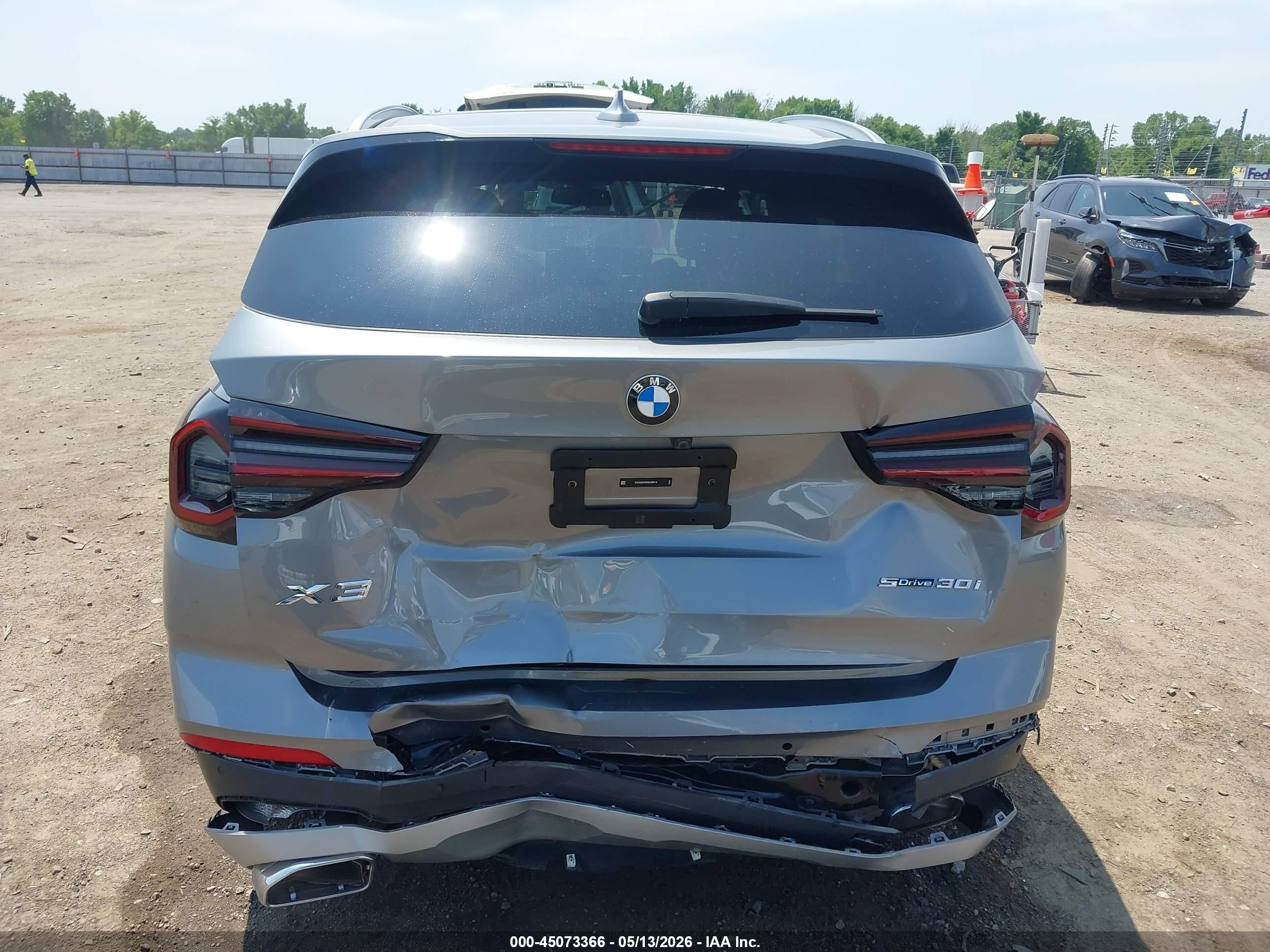 2024 Bmw X3 Sdrive30i Gray vin: 5UX43DP00R9U98519